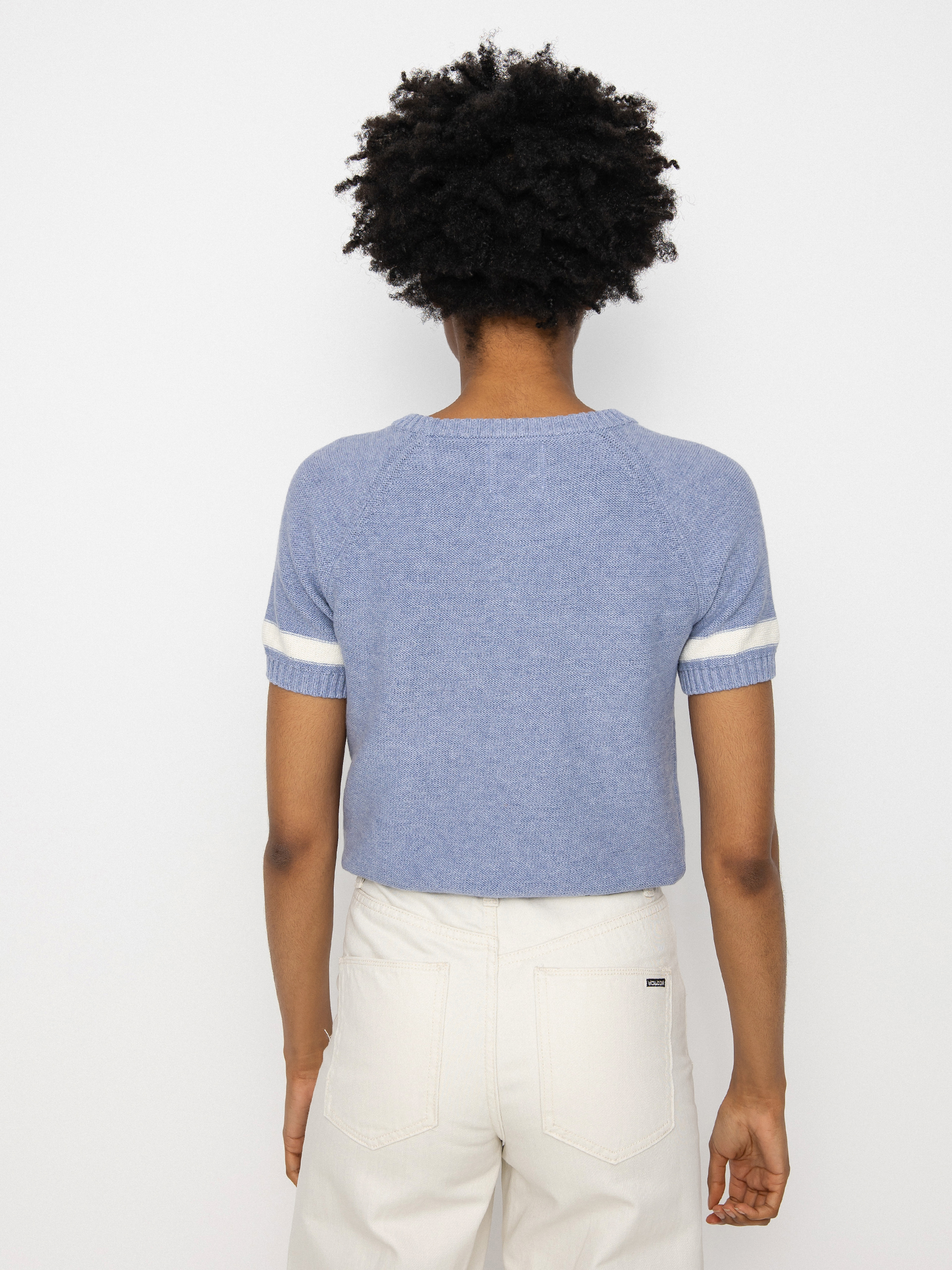 Svetr RVCA Goals Sweater Wmn (grey purple)