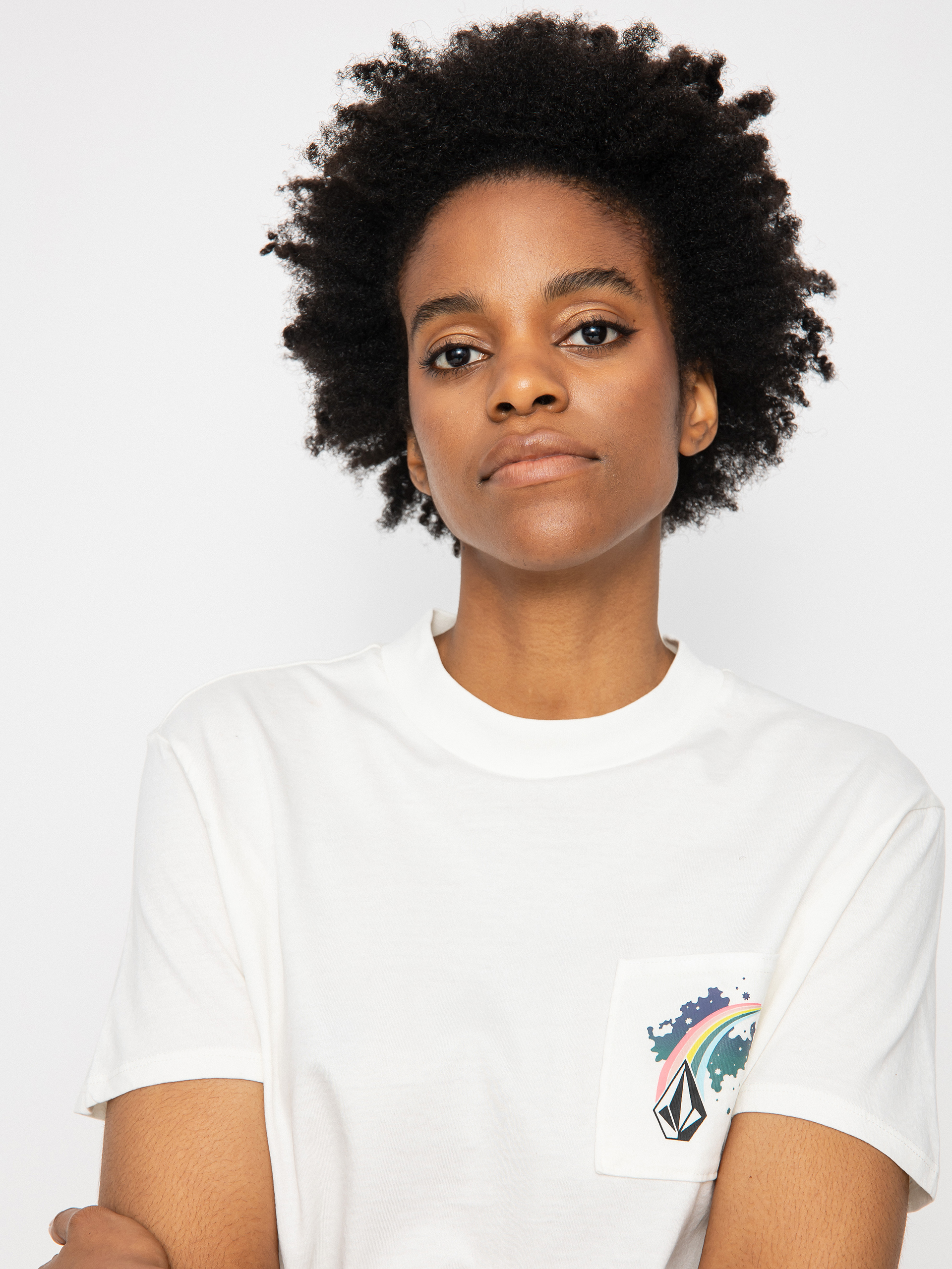 Tričko Volcom Pocket Dial Wmn (star white)