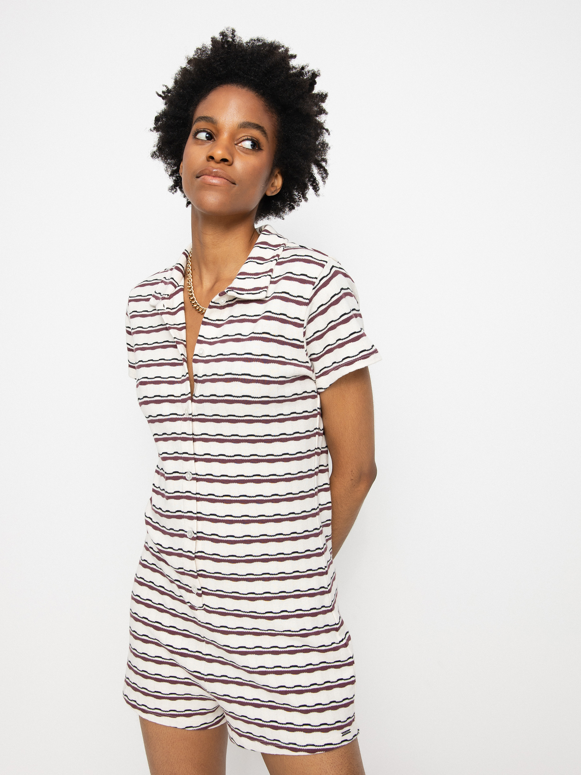 Šaty  Volcom Coco Ho Romper Wmn (star white)