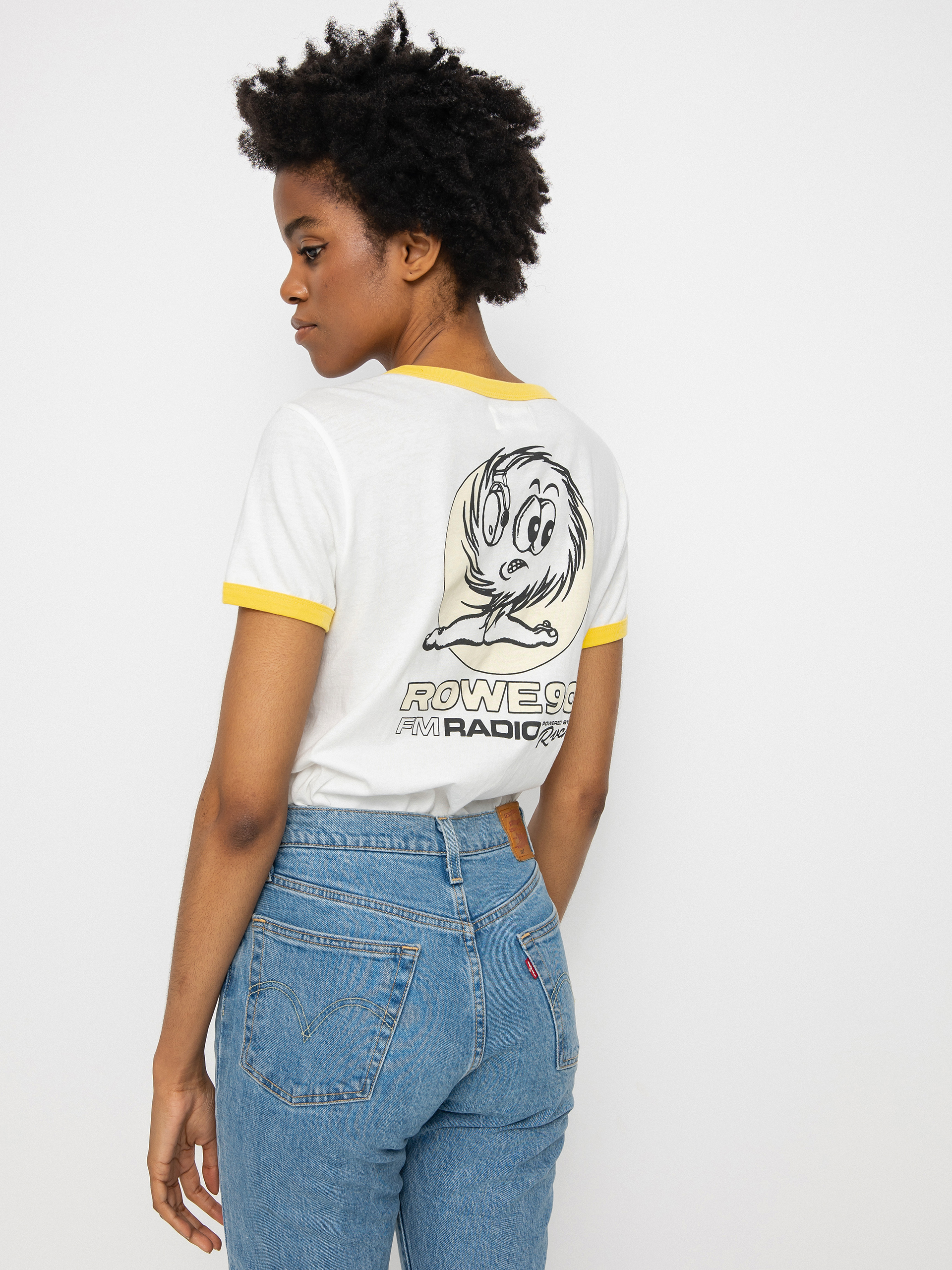 Tričko RVCA Rowe Radio Wmn (vintage white)