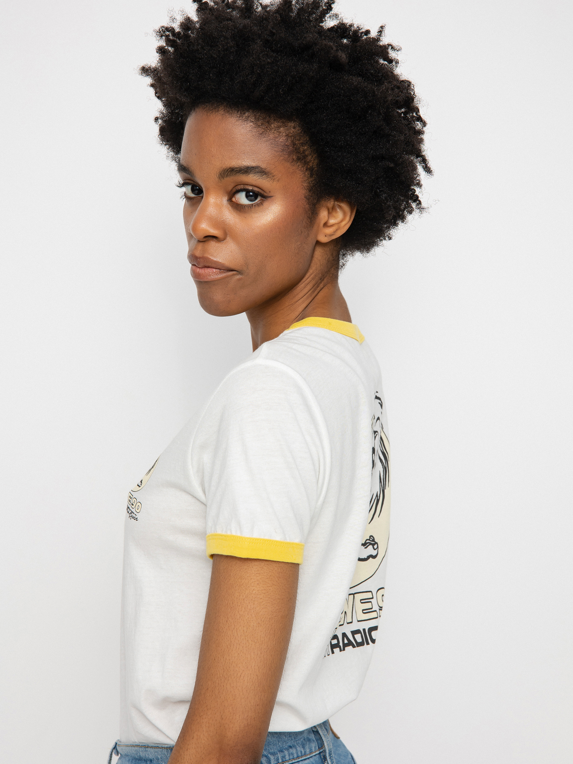 Tričko RVCA Rowe Radio Wmn (vintage white)