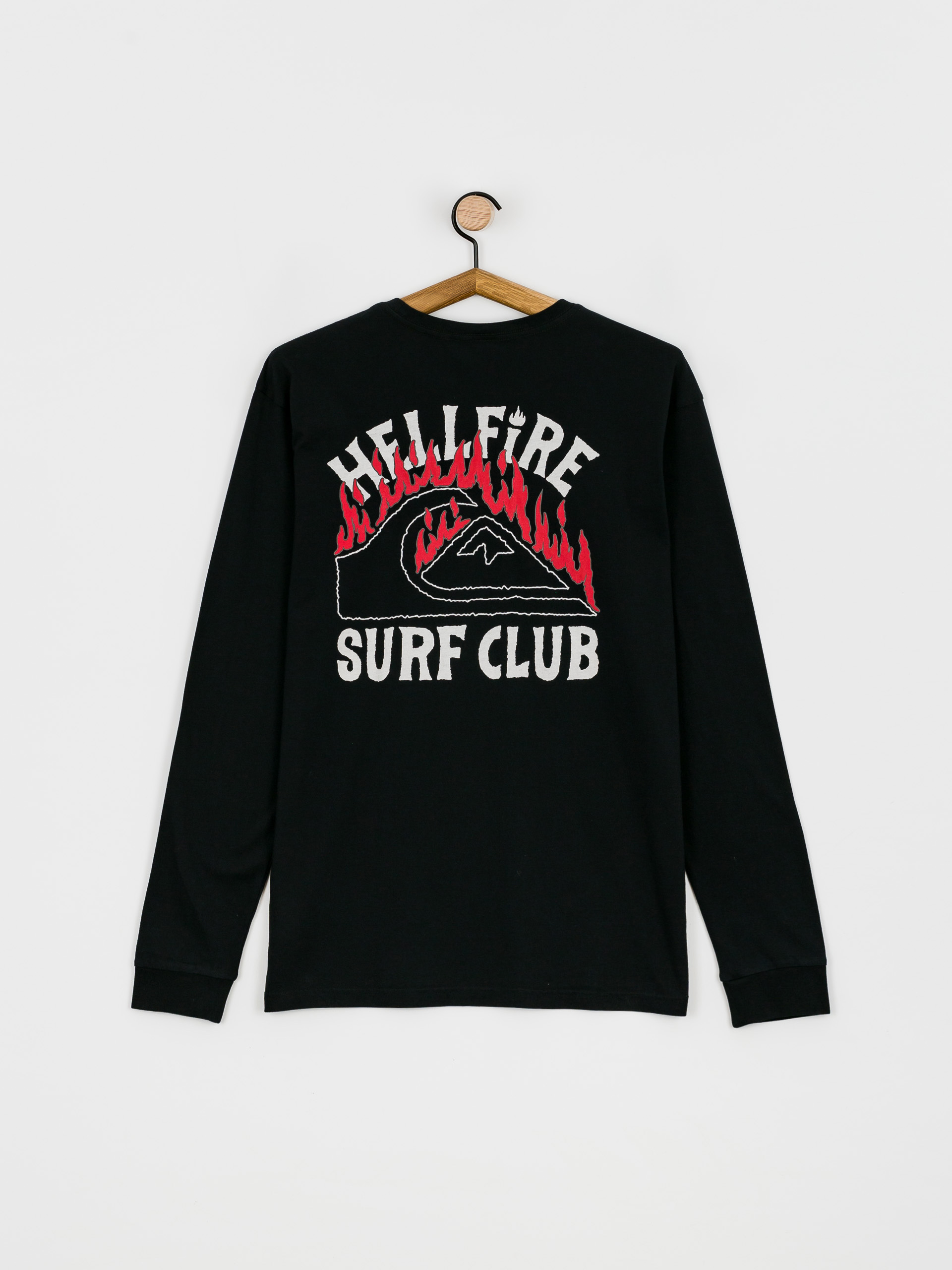Triko Quiksilver X Stranger Things Hell Fire Surf Club (black)