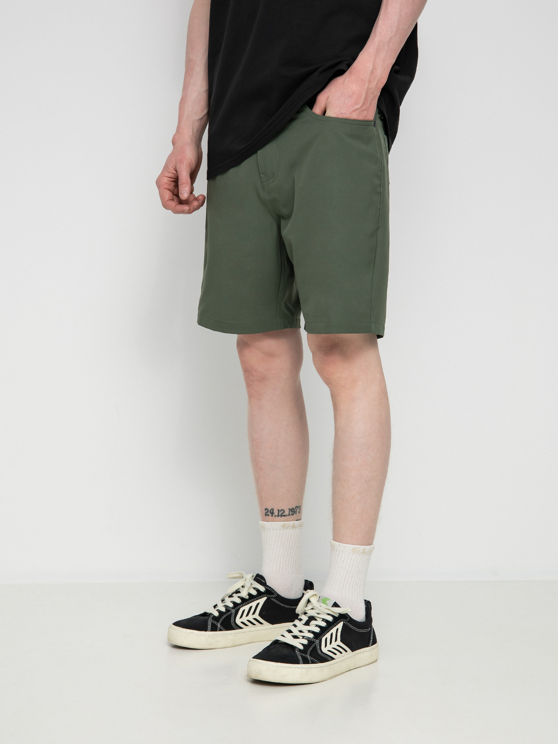 Kraťasy Quiksilver Nelson Drytwill Amphibian 18 (thyme)