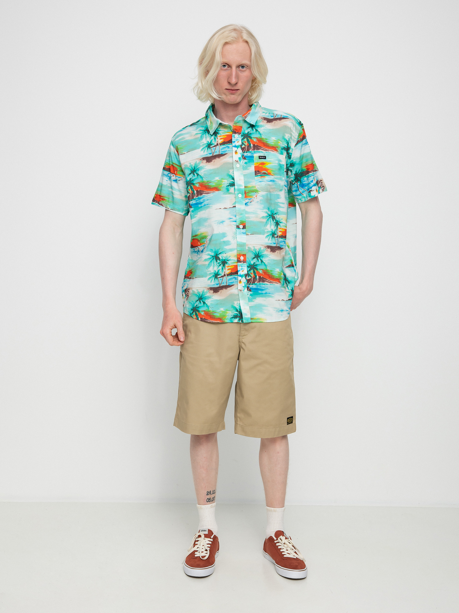 Košile RVCA Paradiso (teal)