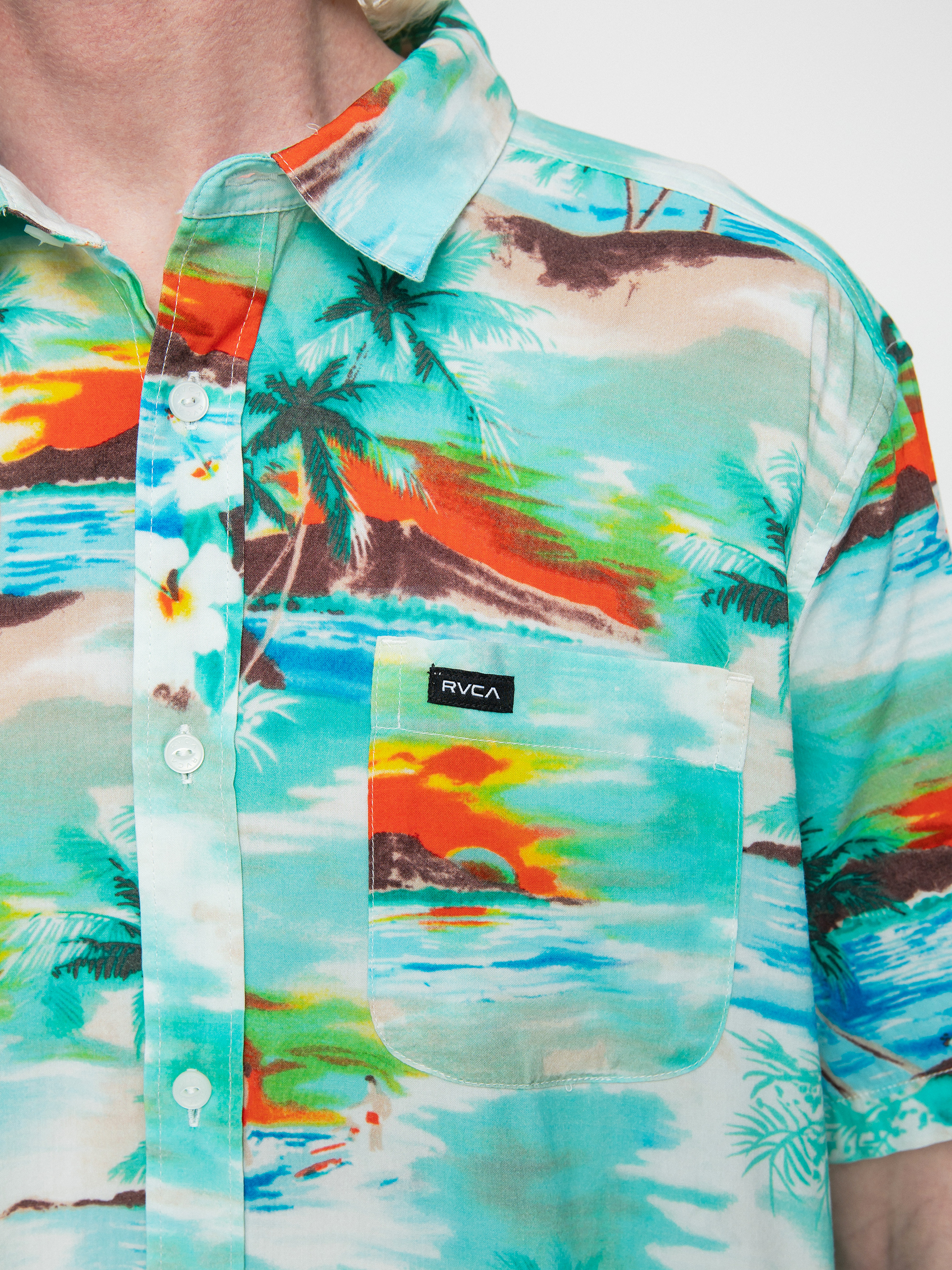 Košile RVCA Paradiso (teal)