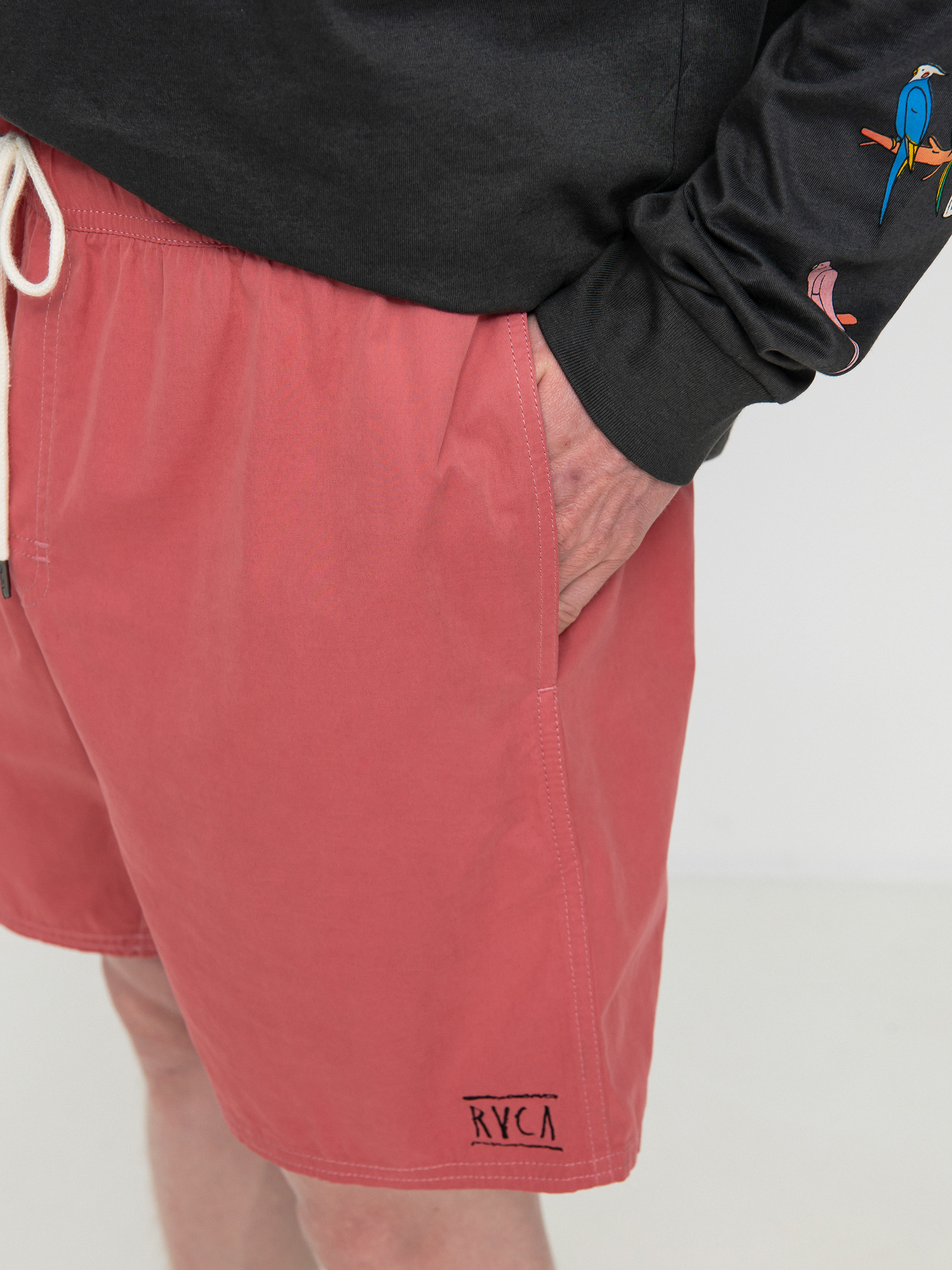 Plážové kraťasy RVCA Opposites Elastic 2 (dusty pink)