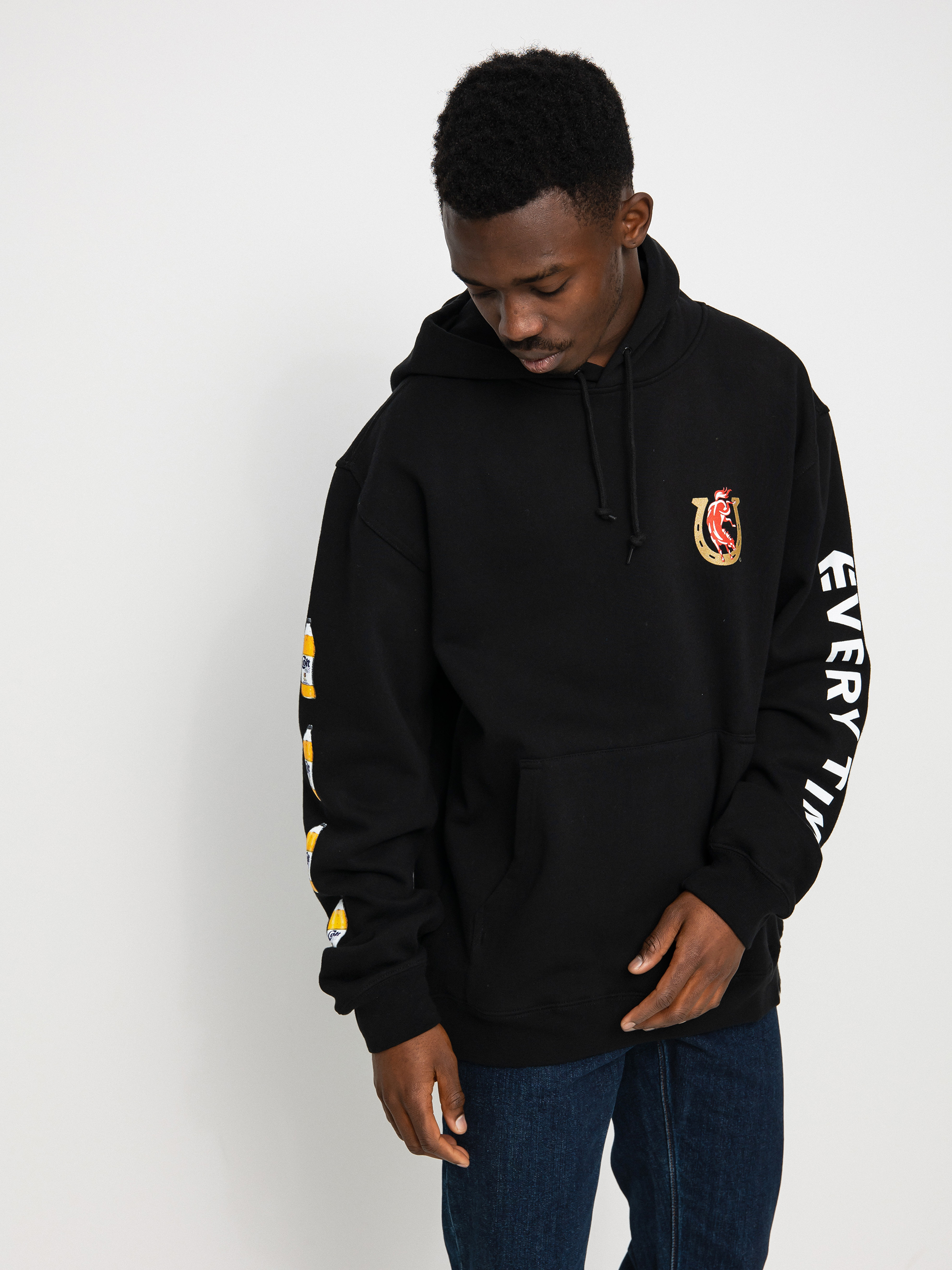 Mikina s kapucí Etnies Colt 45 HD (black)