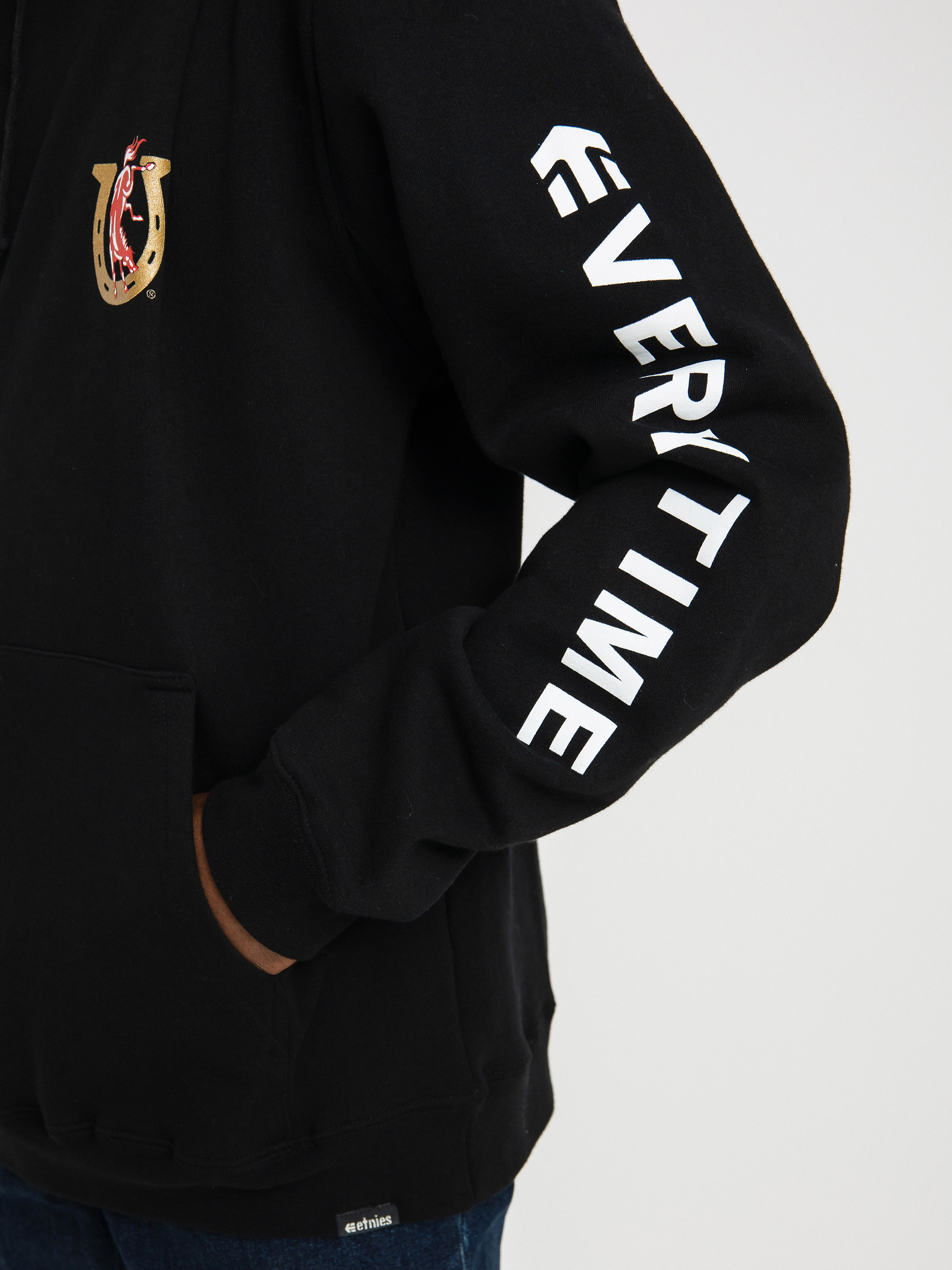 Mikina s kapucí Etnies Colt 45 HD (black)