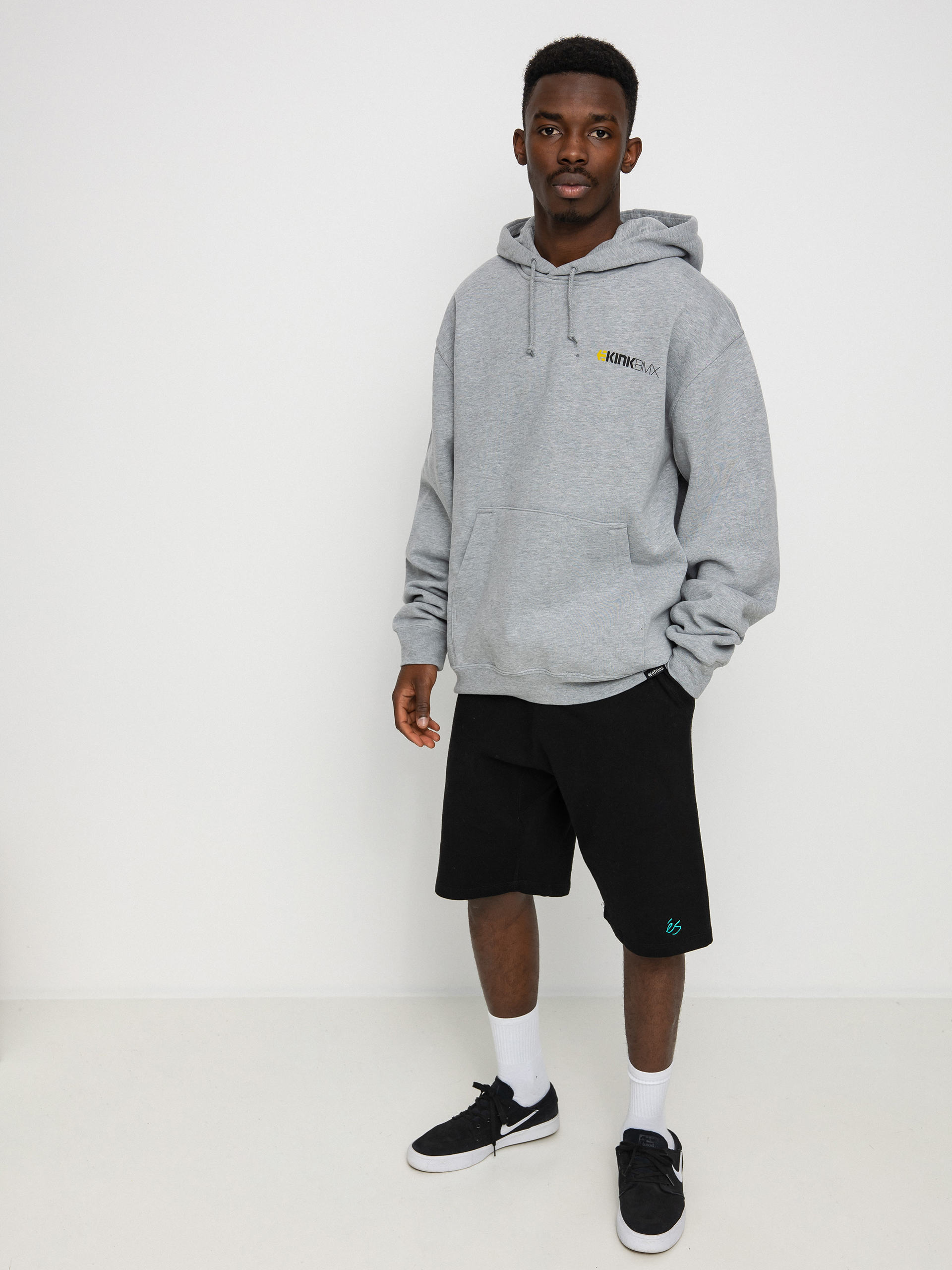 Mikina s kapucí Etnies Kink Bmx HD (grey/heather)