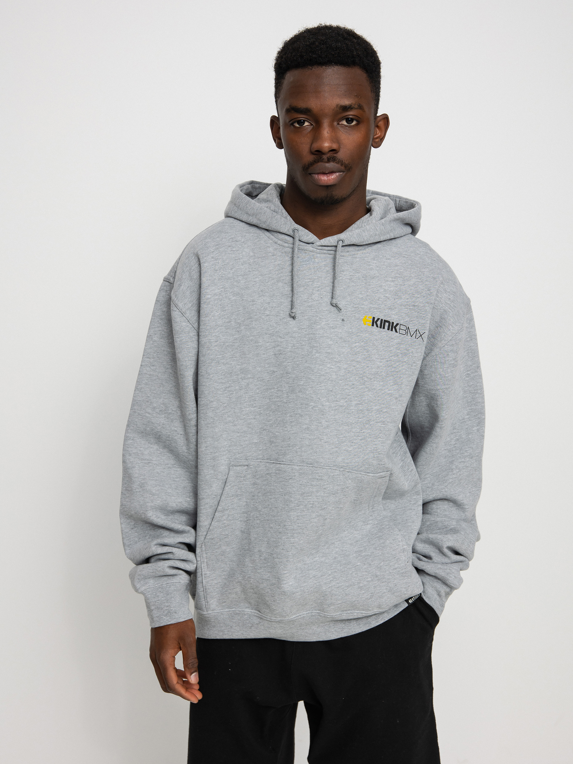 Mikina s kapucí Etnies Kink Bmx HD (grey/heather)