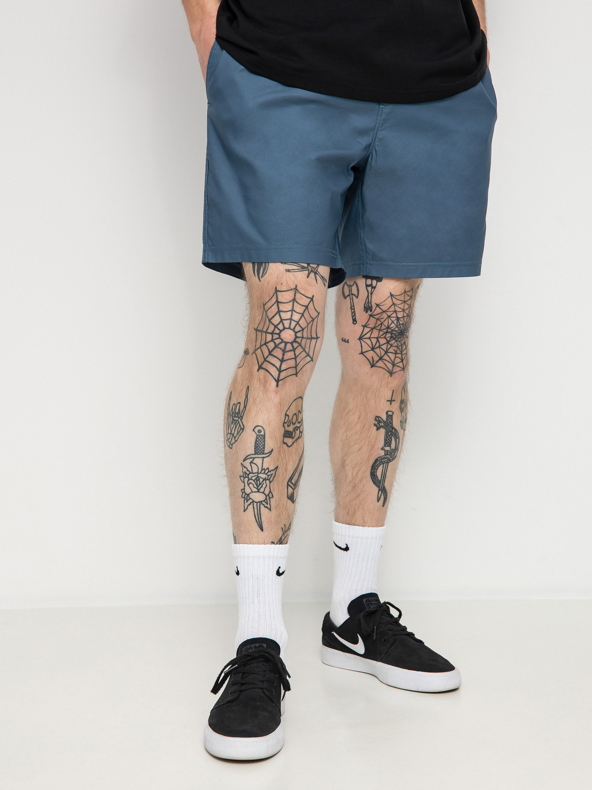 Plážové kraťasy Globe Clean Swell (slate blue)