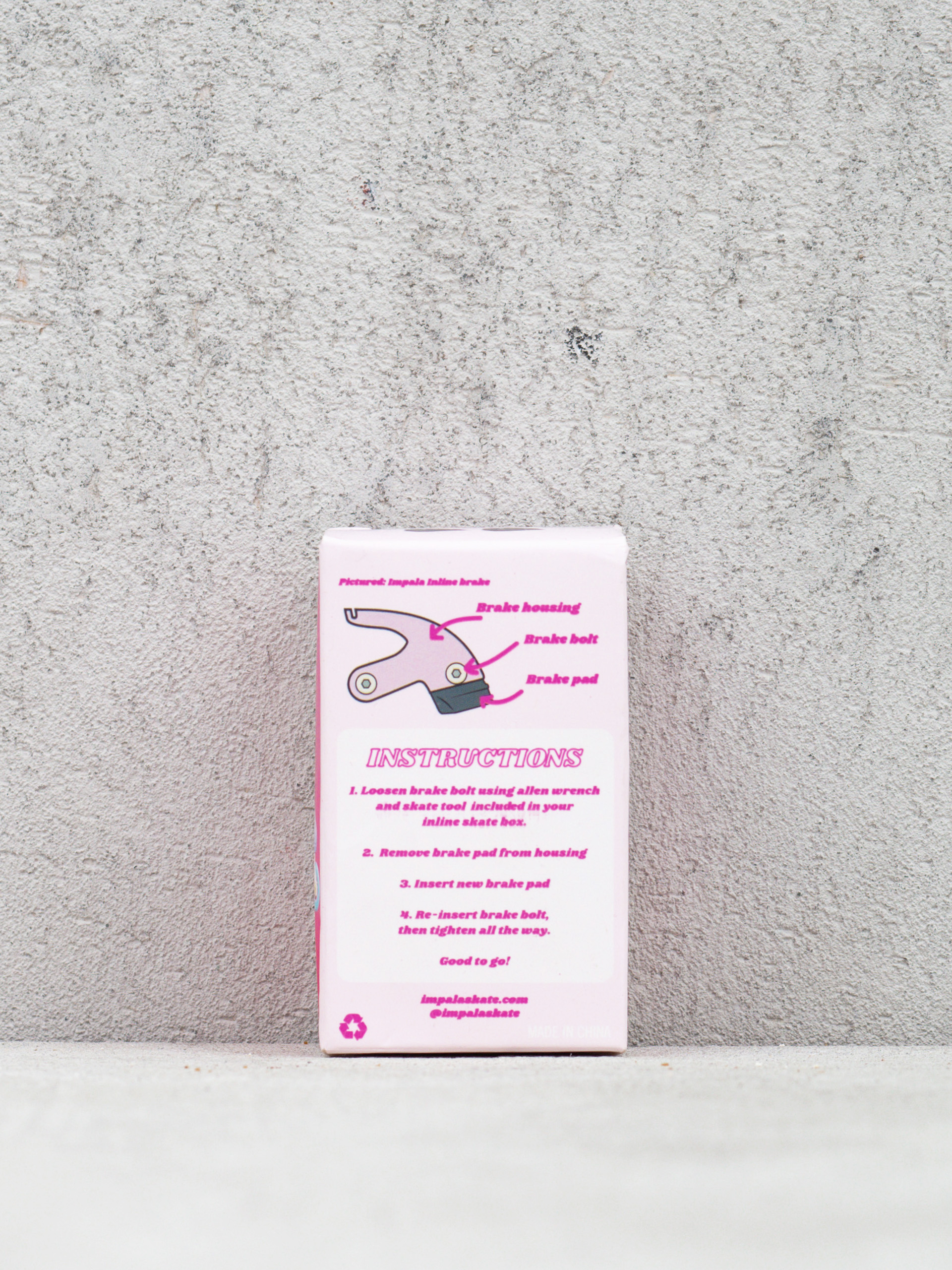 Řadové brzdové destičky Impala Brake Pad (black)