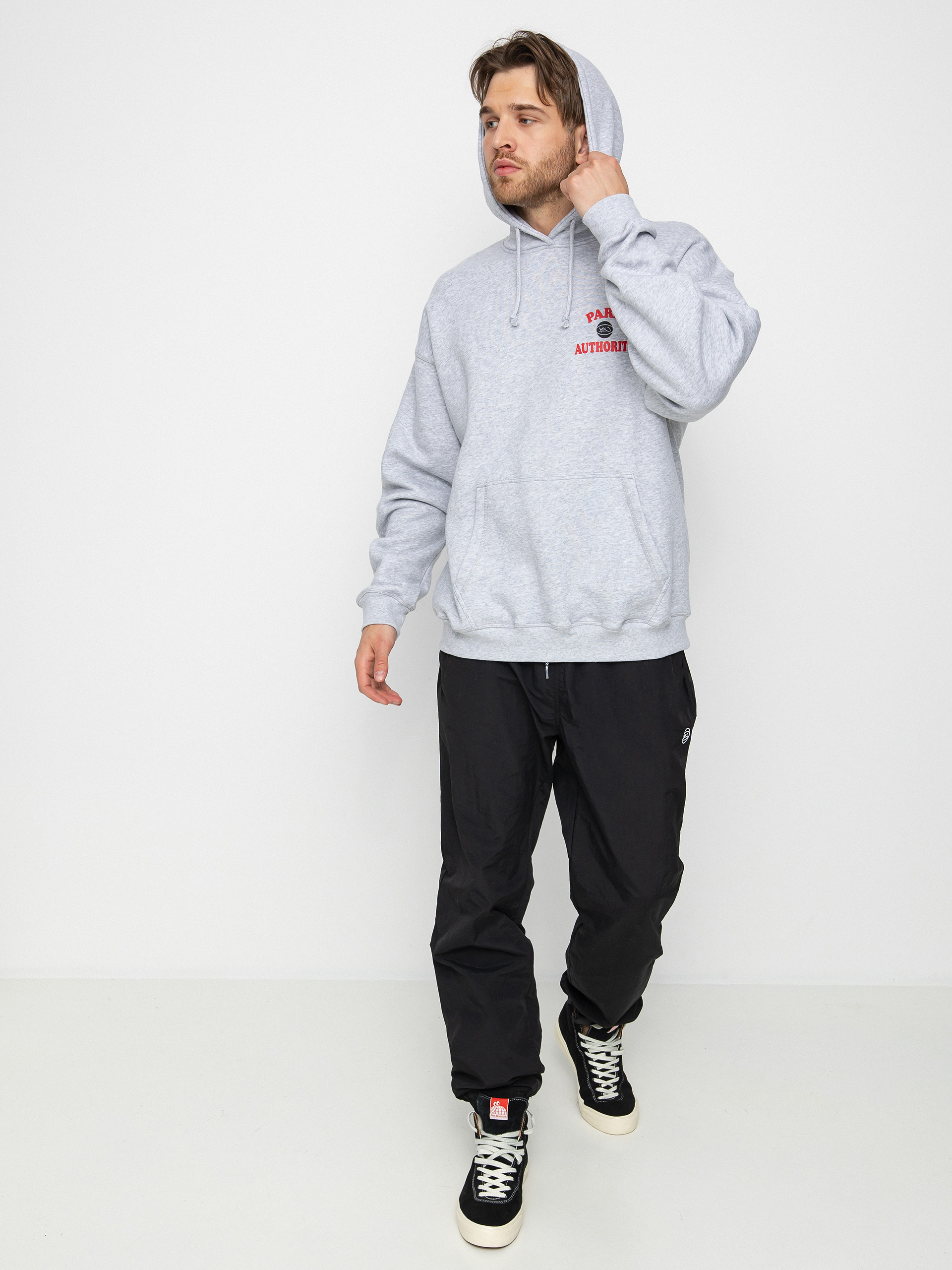 Mikina s kapucí K1x Pa Tipoff HD (light grey heather)