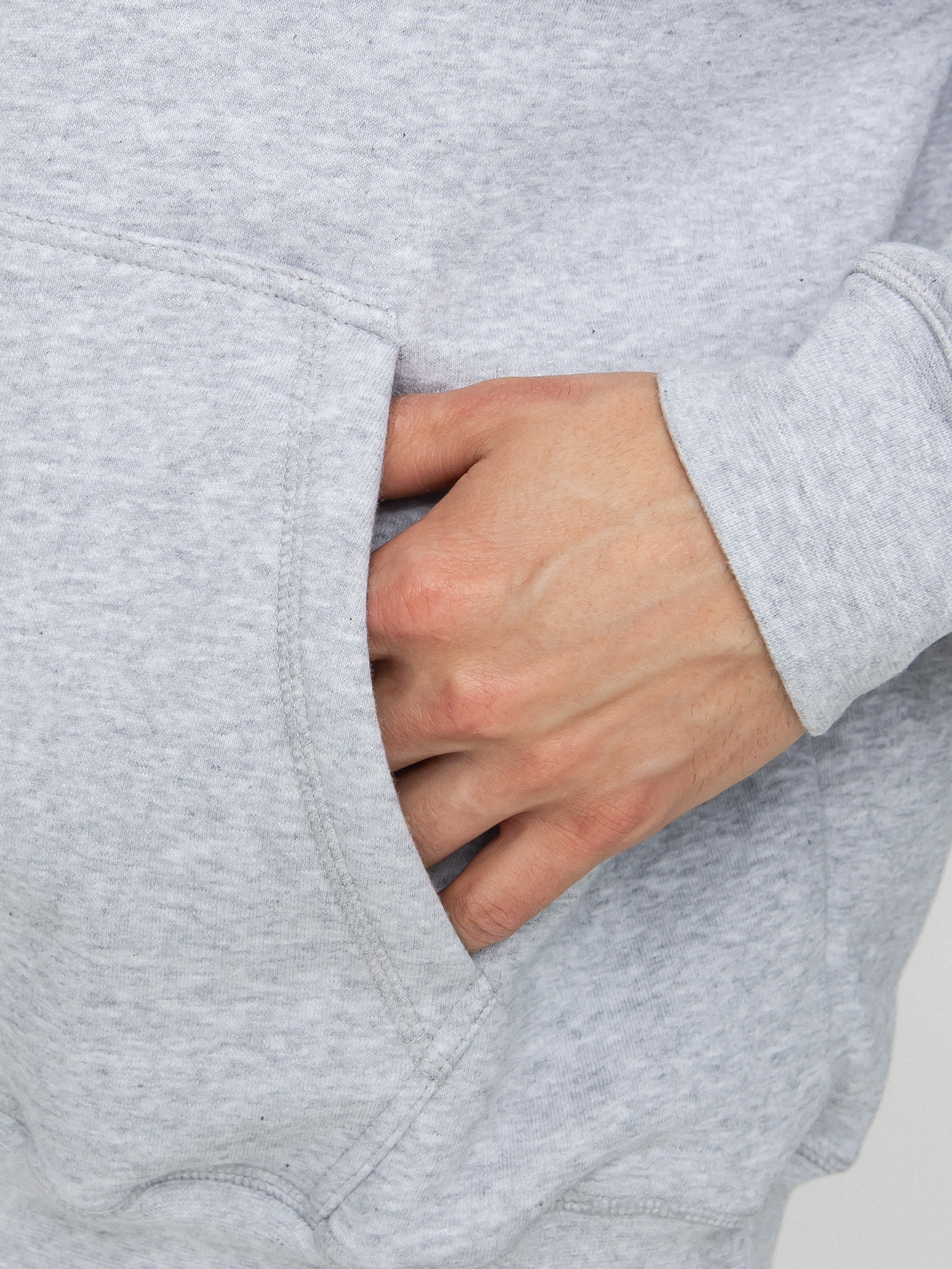 Mikina s kapucí K1x Pa Tipoff HD (light grey heather)