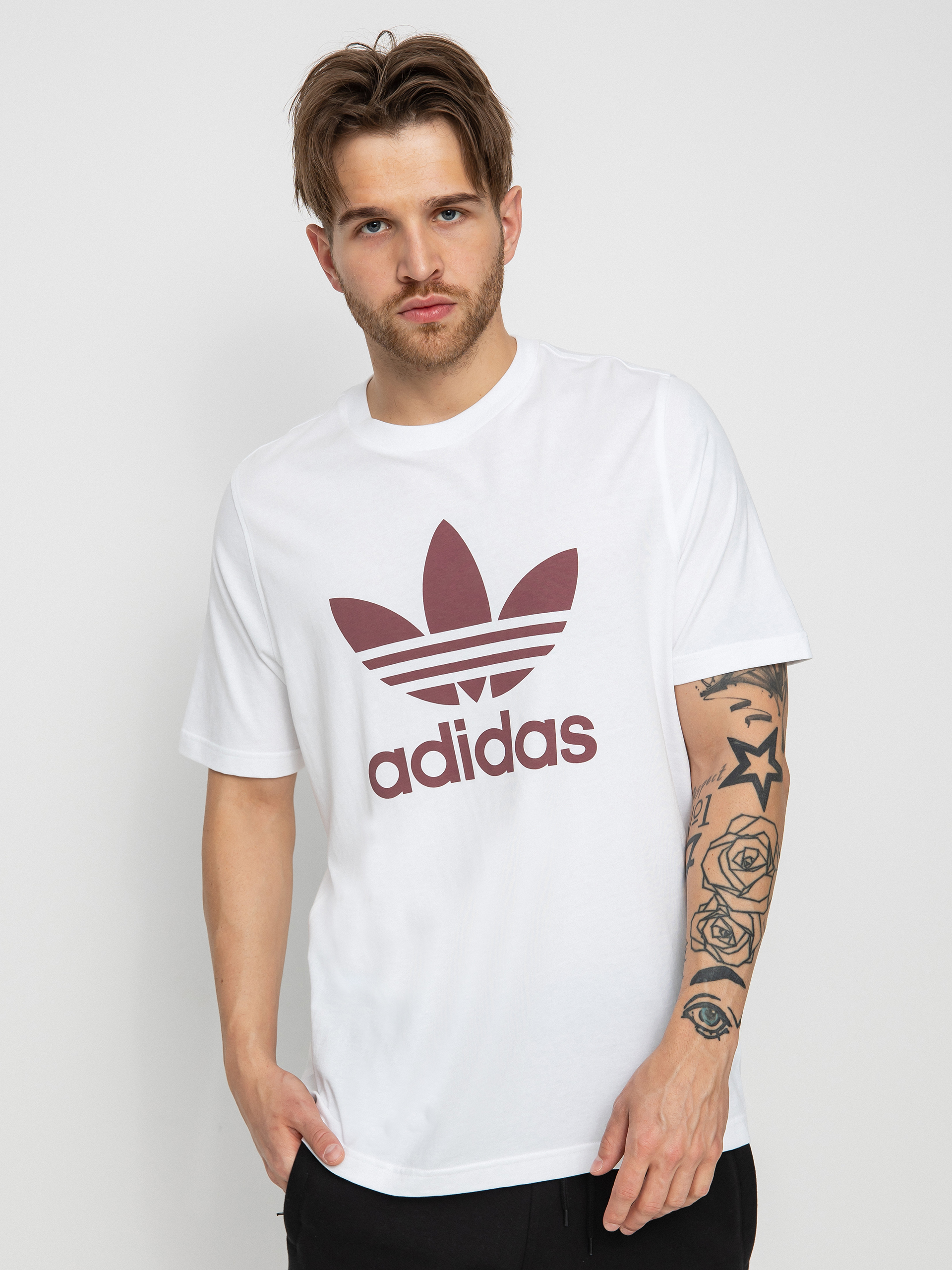 Tričko adidas Originals Trefoil (white/quicri)