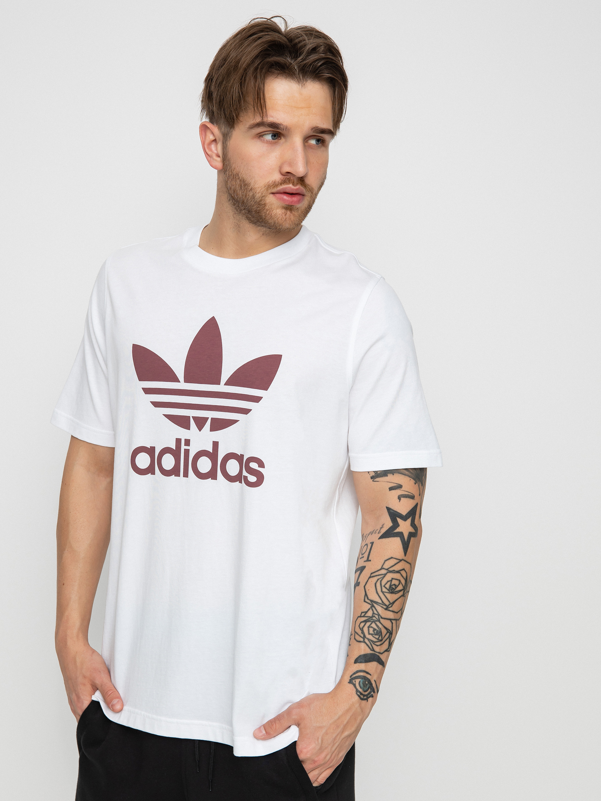 Tričko adidas Originals Trefoil (white/quicri)