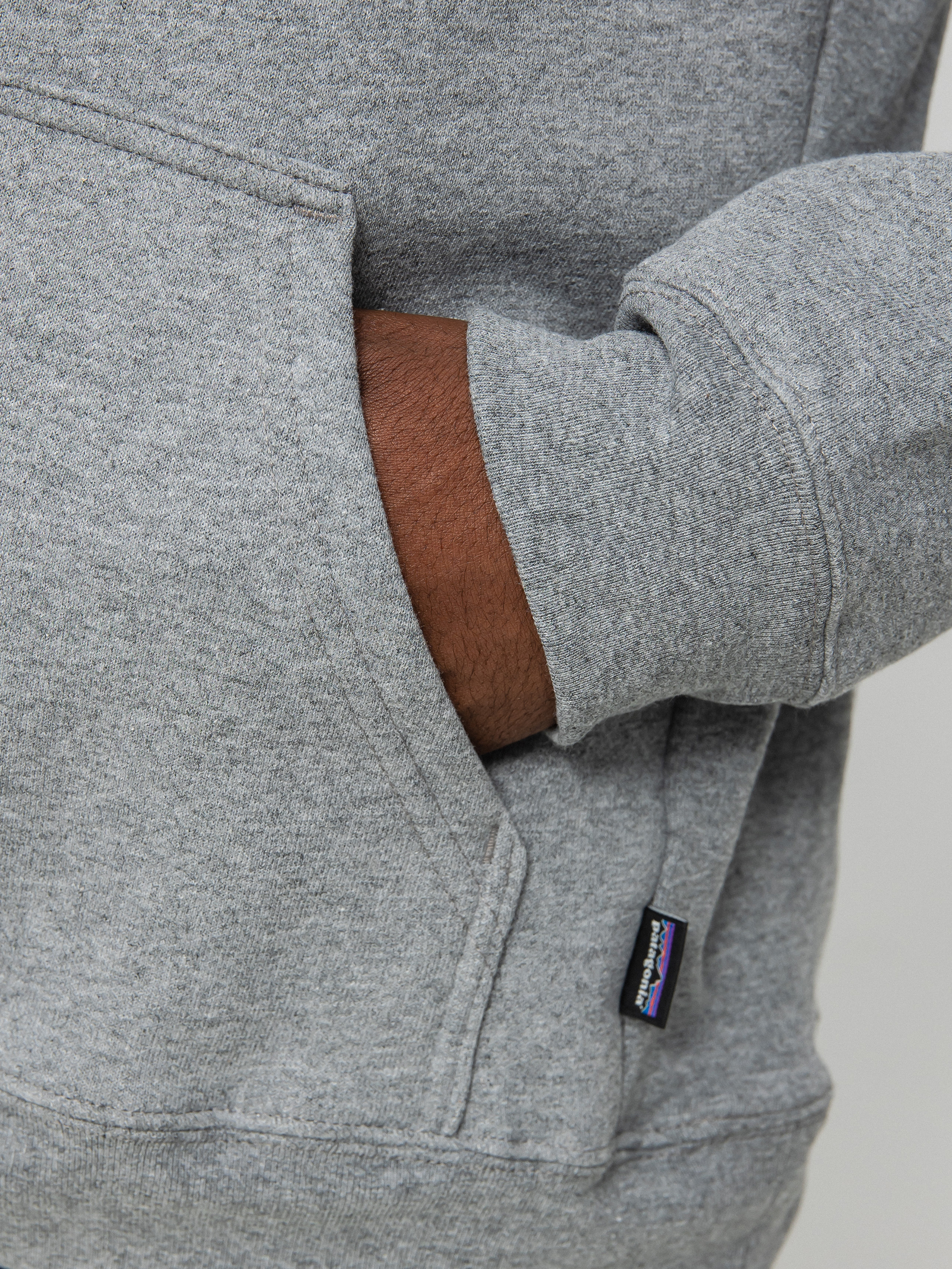 Mikina s kapucí Patagonia Label Uprisal HD (gravel heather)