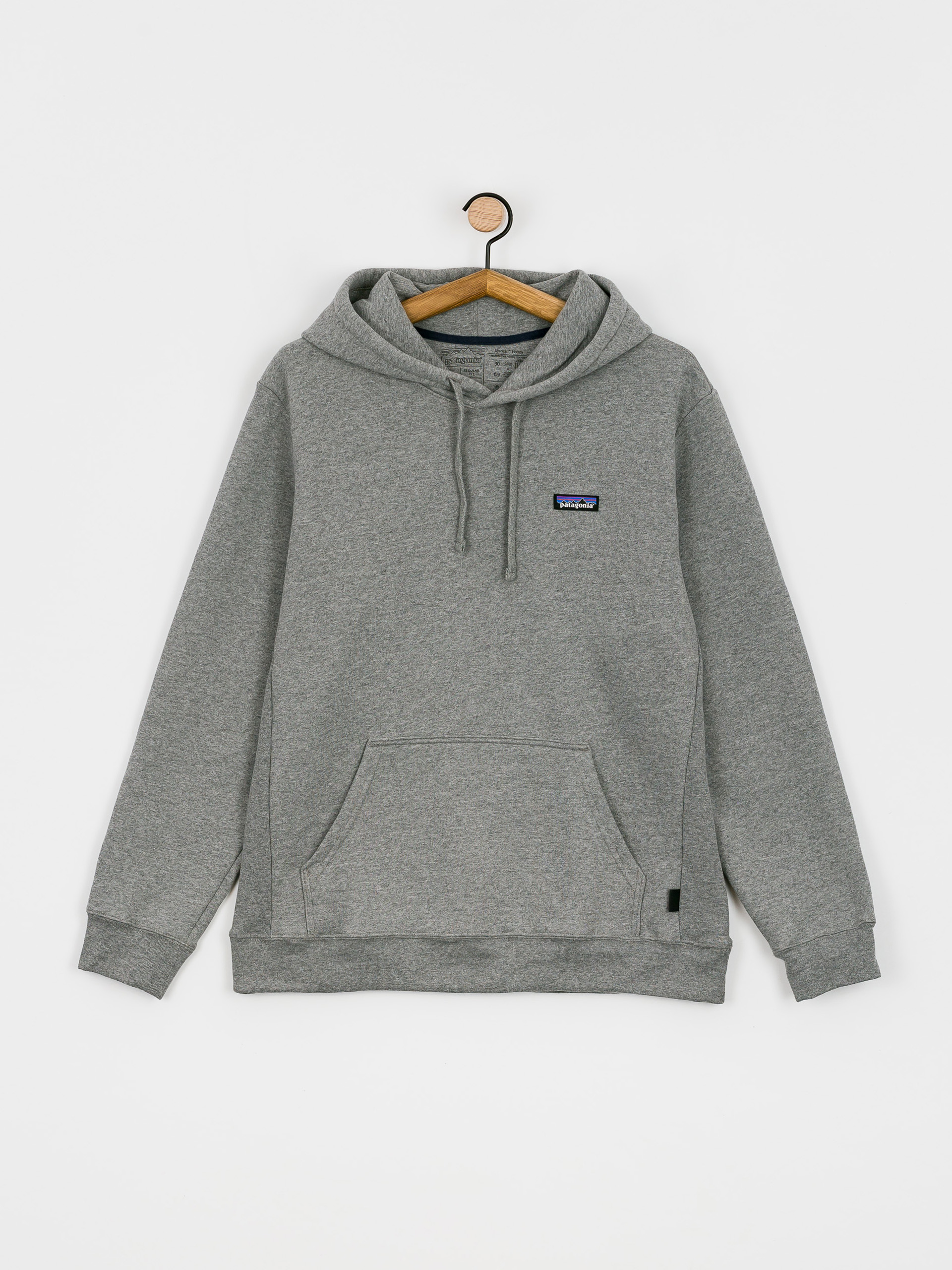 Mikina s kapucí Patagonia Label Uprisal HD (gravel heather)