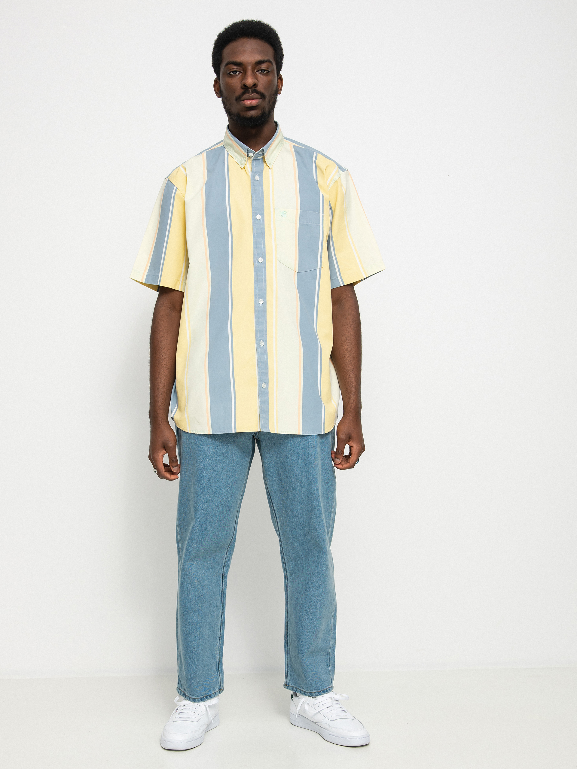 Košile Carhartt WIP Gilman (gilman stripe/pale spearmint)