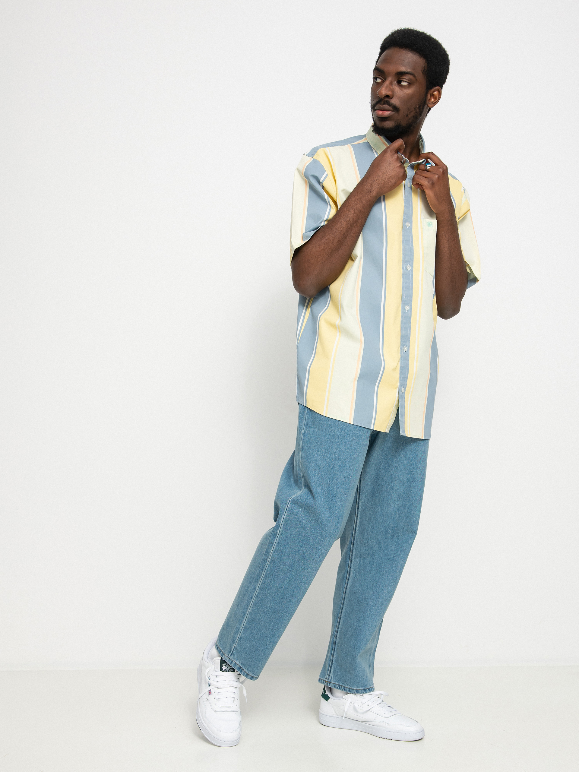 Košile Carhartt WIP Gilman (gilman stripe/pale spearmint)