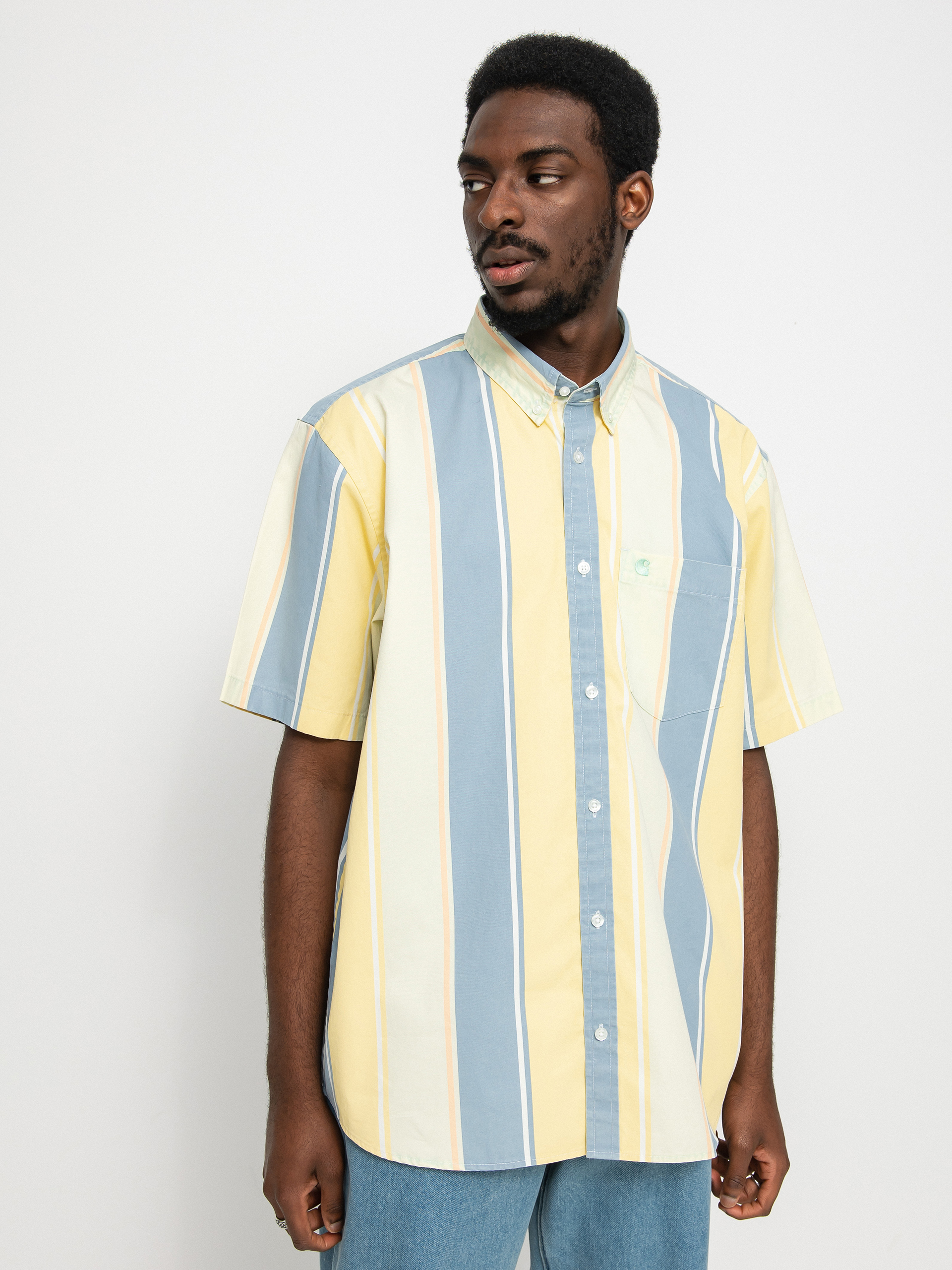 Košile Carhartt WIP Gilman (gilman stripe/pale spearmint)