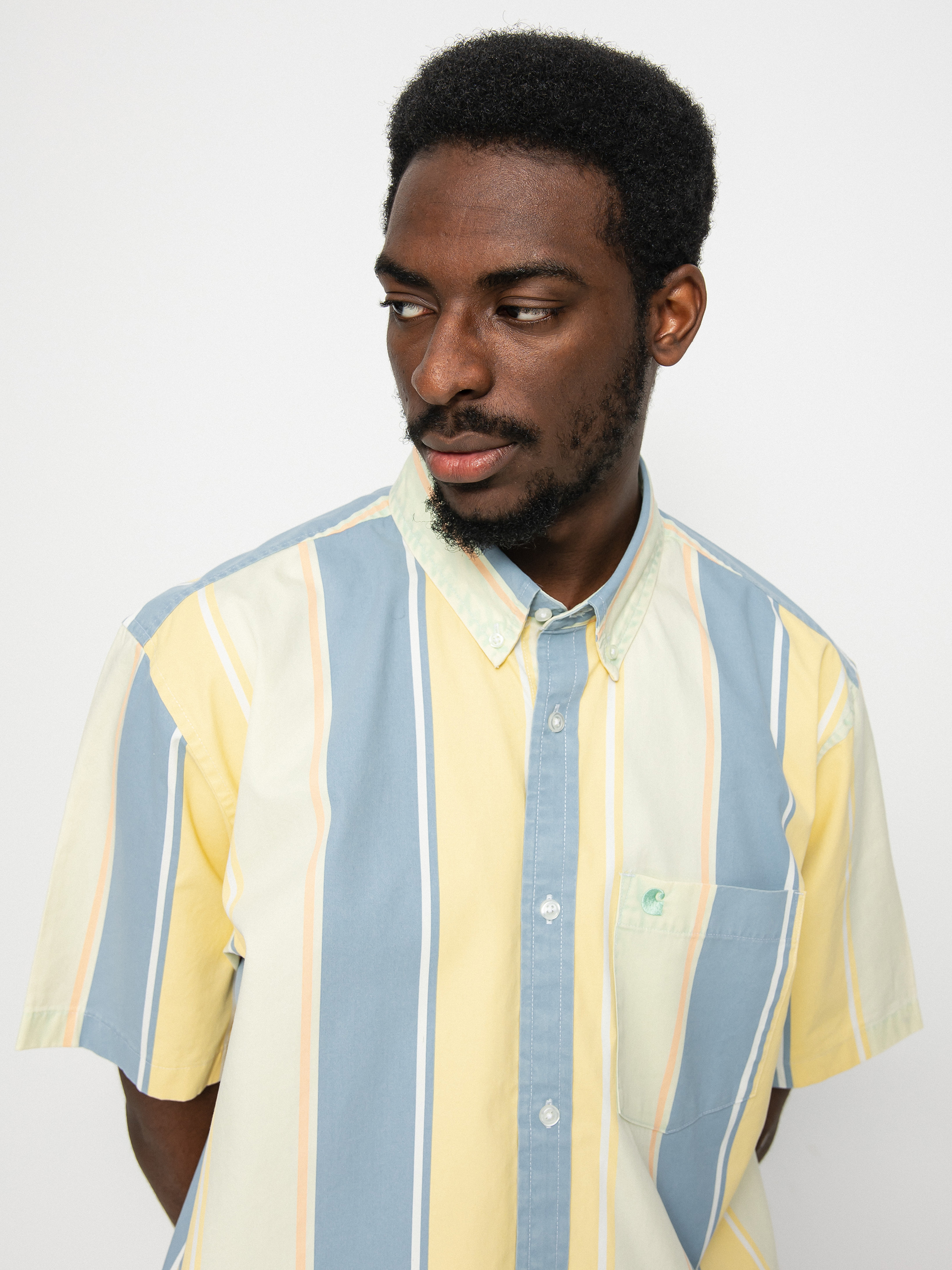 Košile Carhartt WIP Gilman (gilman stripe/pale spearmint)