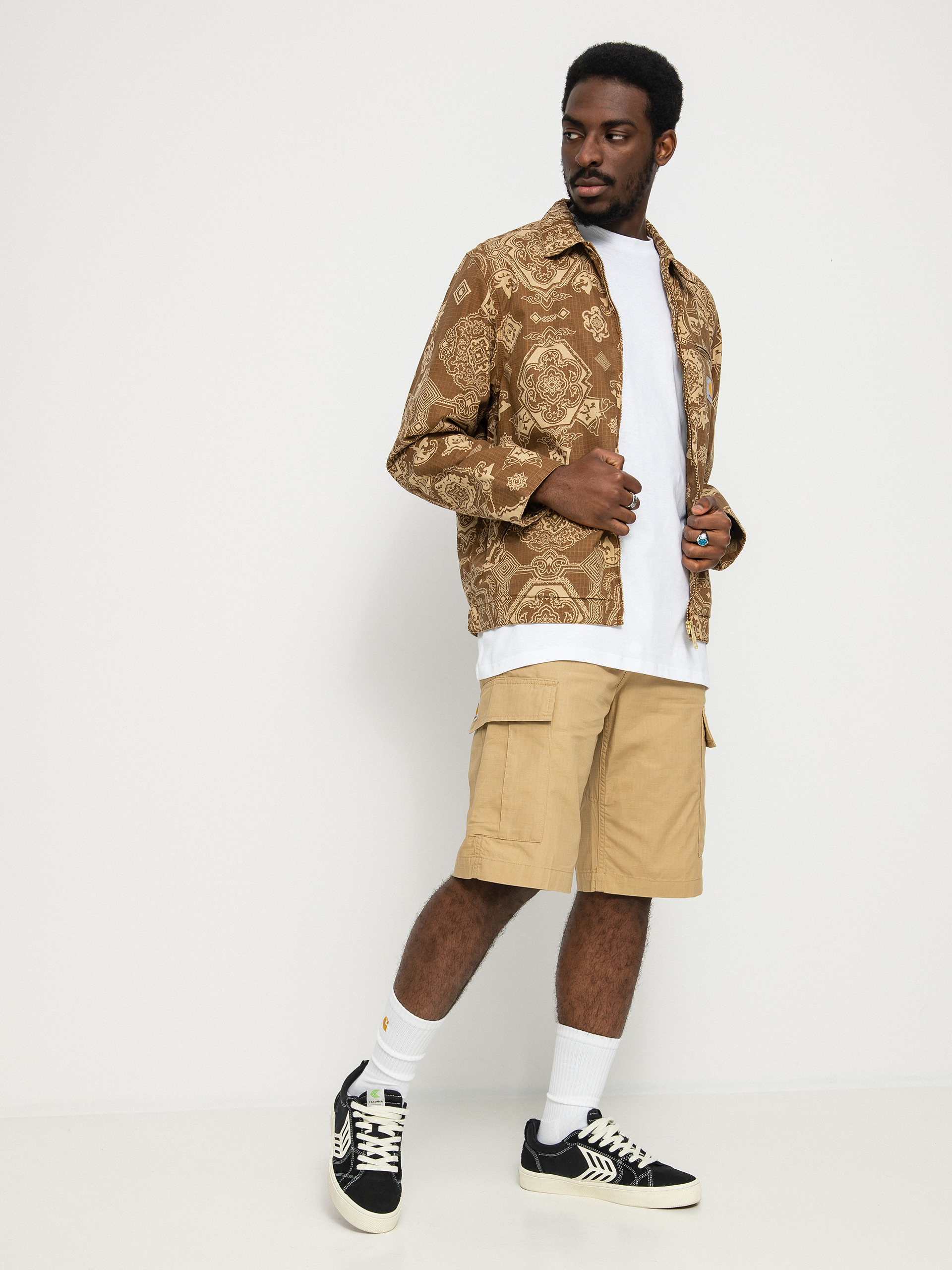 Bunda Carhartt WIP Detroit (verse print/hamilton brown)