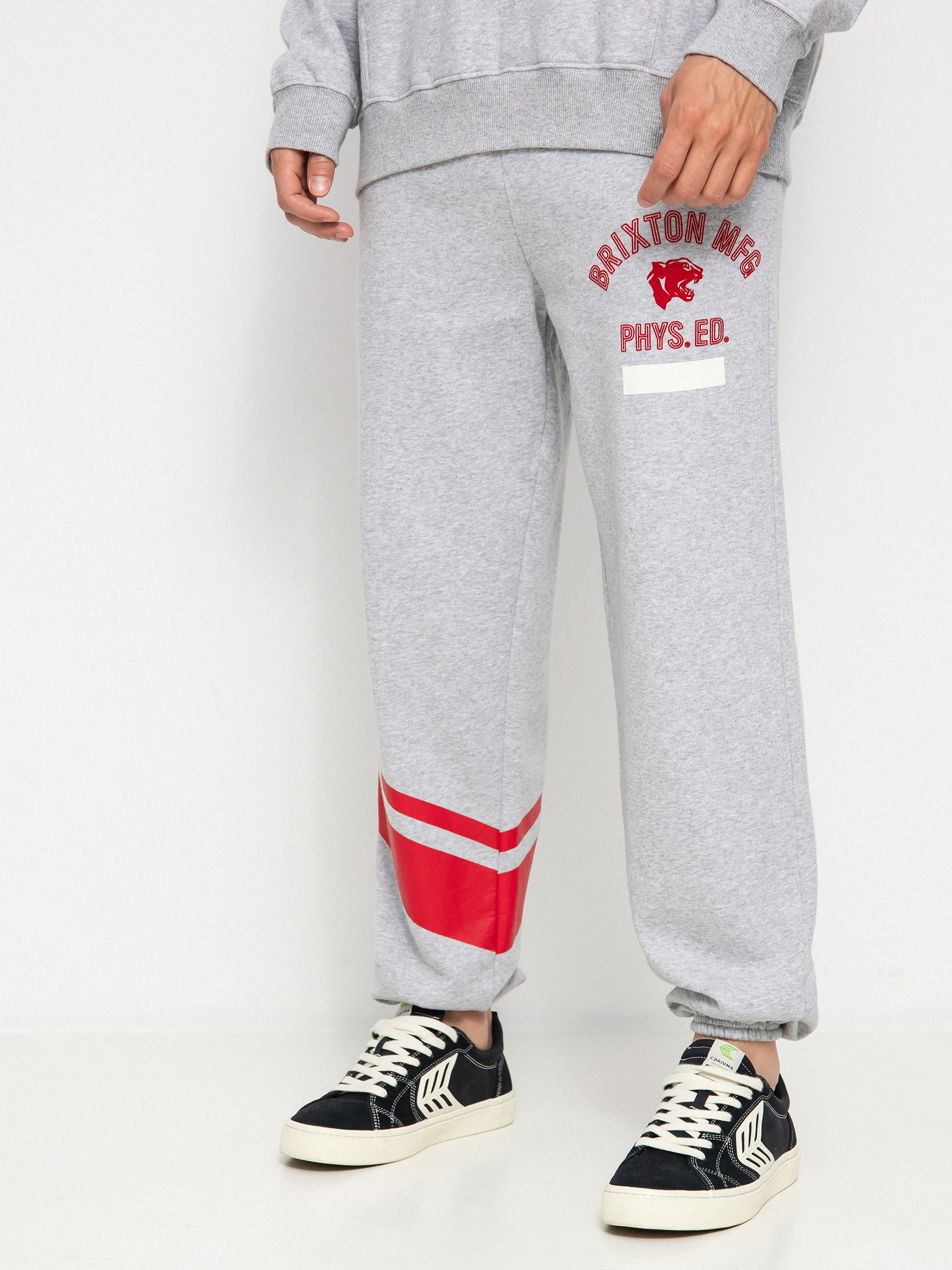 Kalhoty Brixton Phys. Ed. Sweatpant (heather grey)