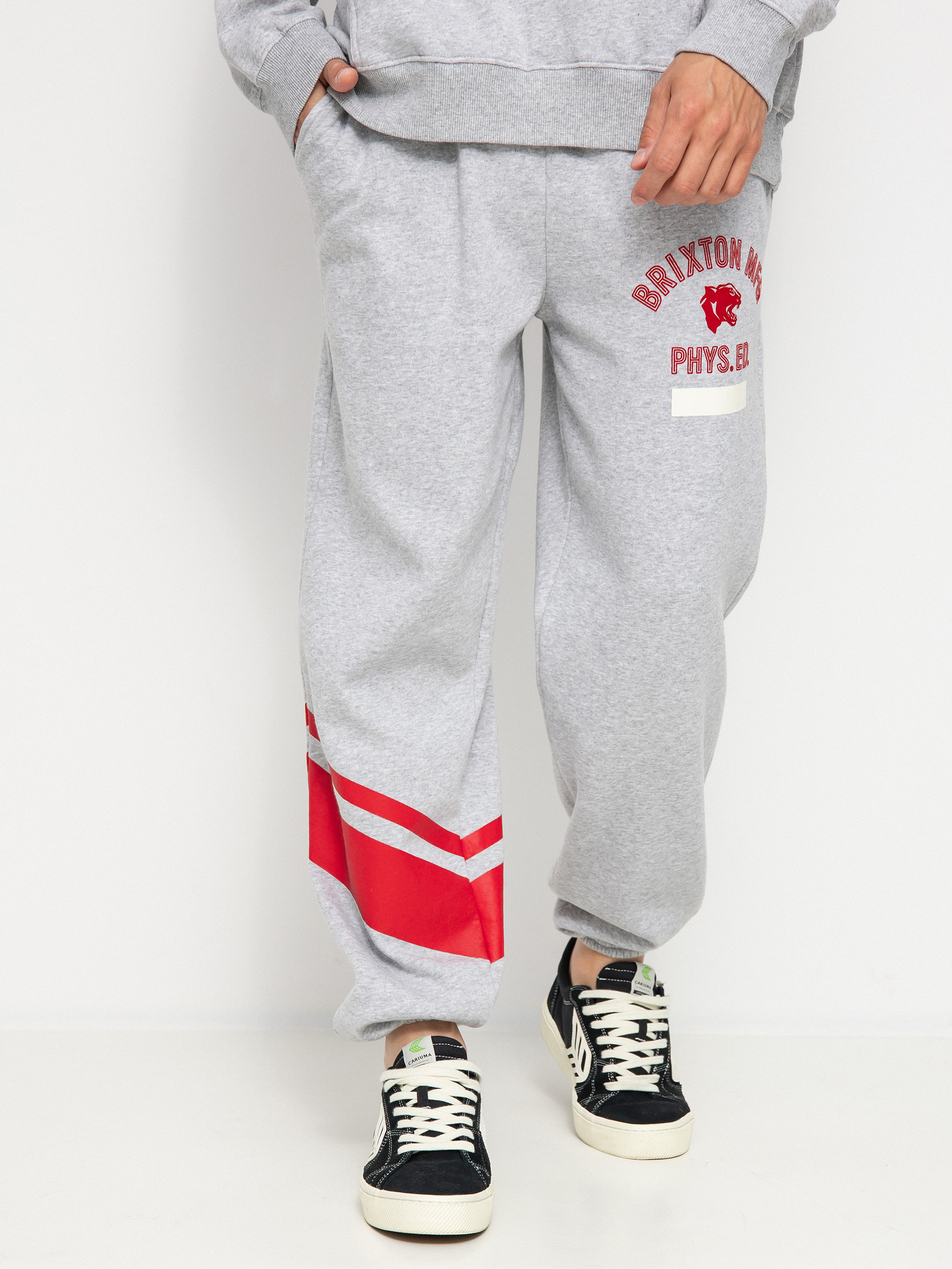 Kalhoty Brixton Phys. Ed. Sweatpant (heather grey)