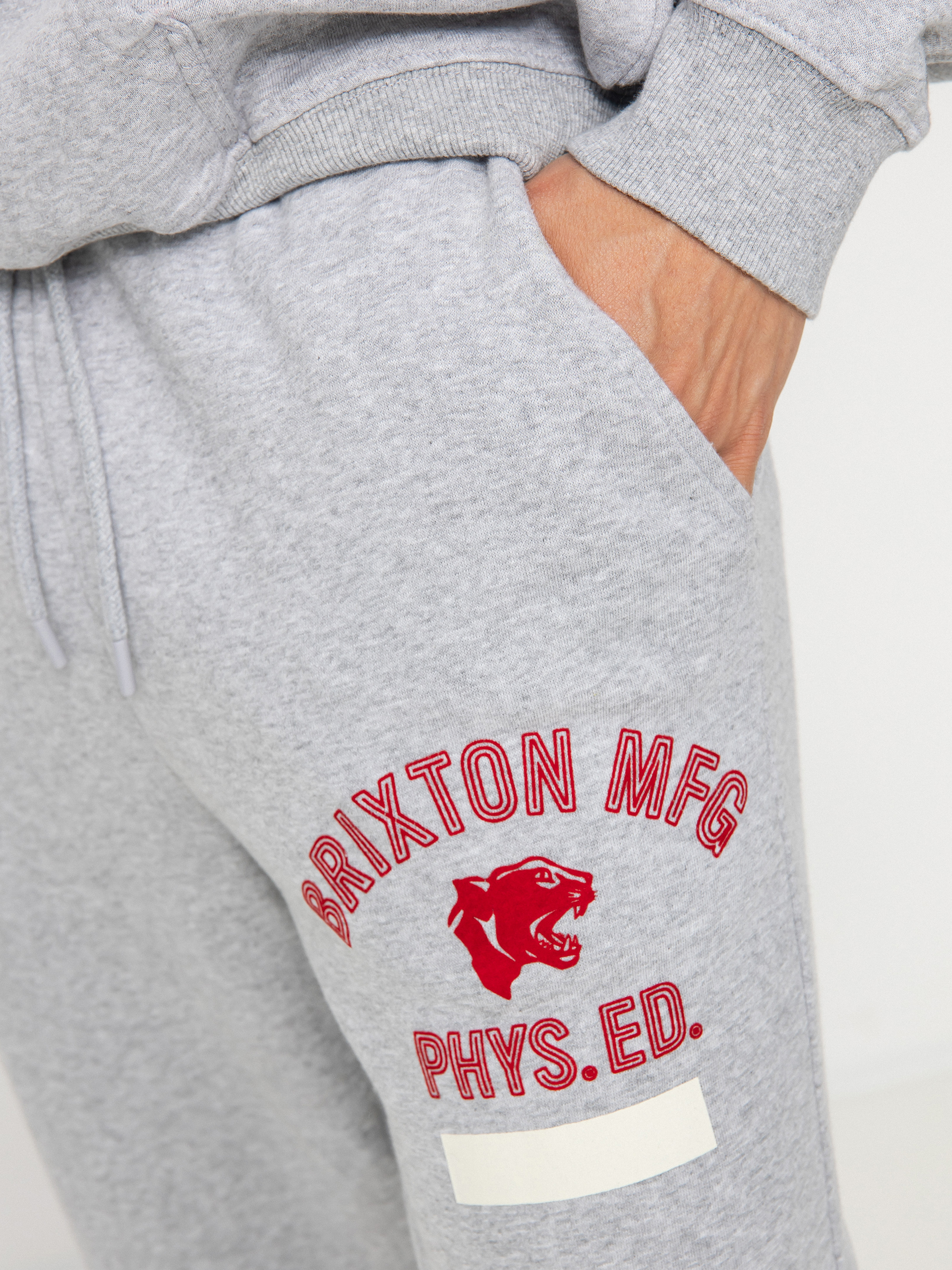 Kalhoty Brixton Phys. Ed. Sweatpant (heather grey)
