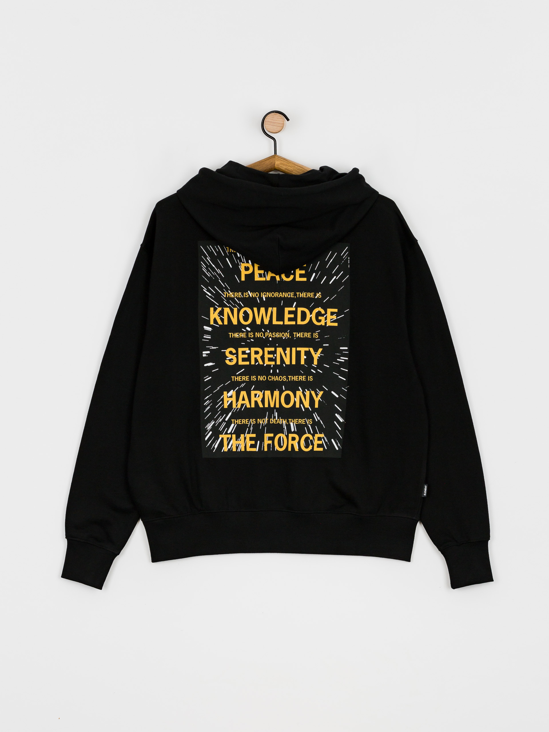 Mikina s kapucí Element Swxe Jedi HD (flint black)