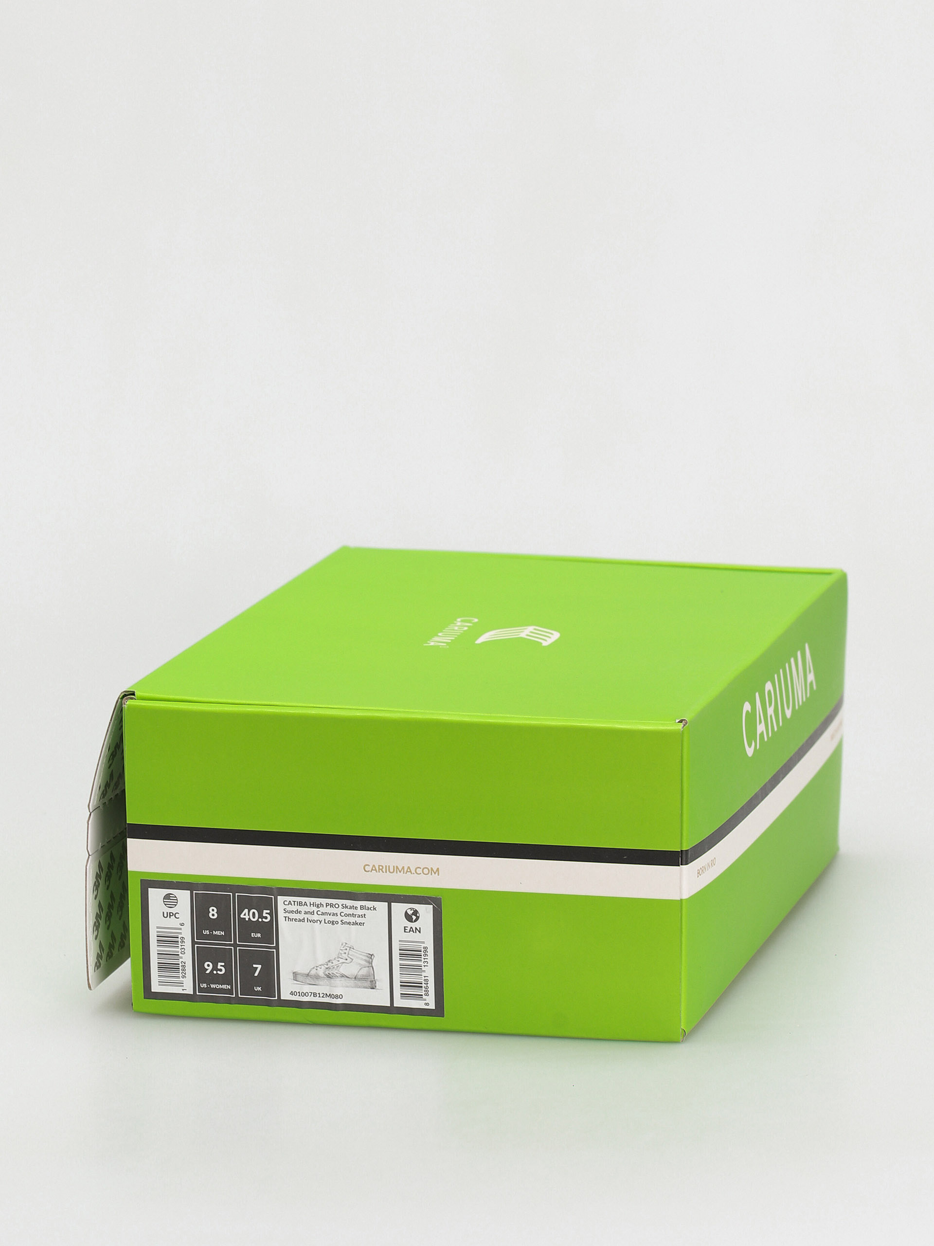 Boty Cariuma Catiba High Pro (black suede and canvas contrast thread ivory logo)