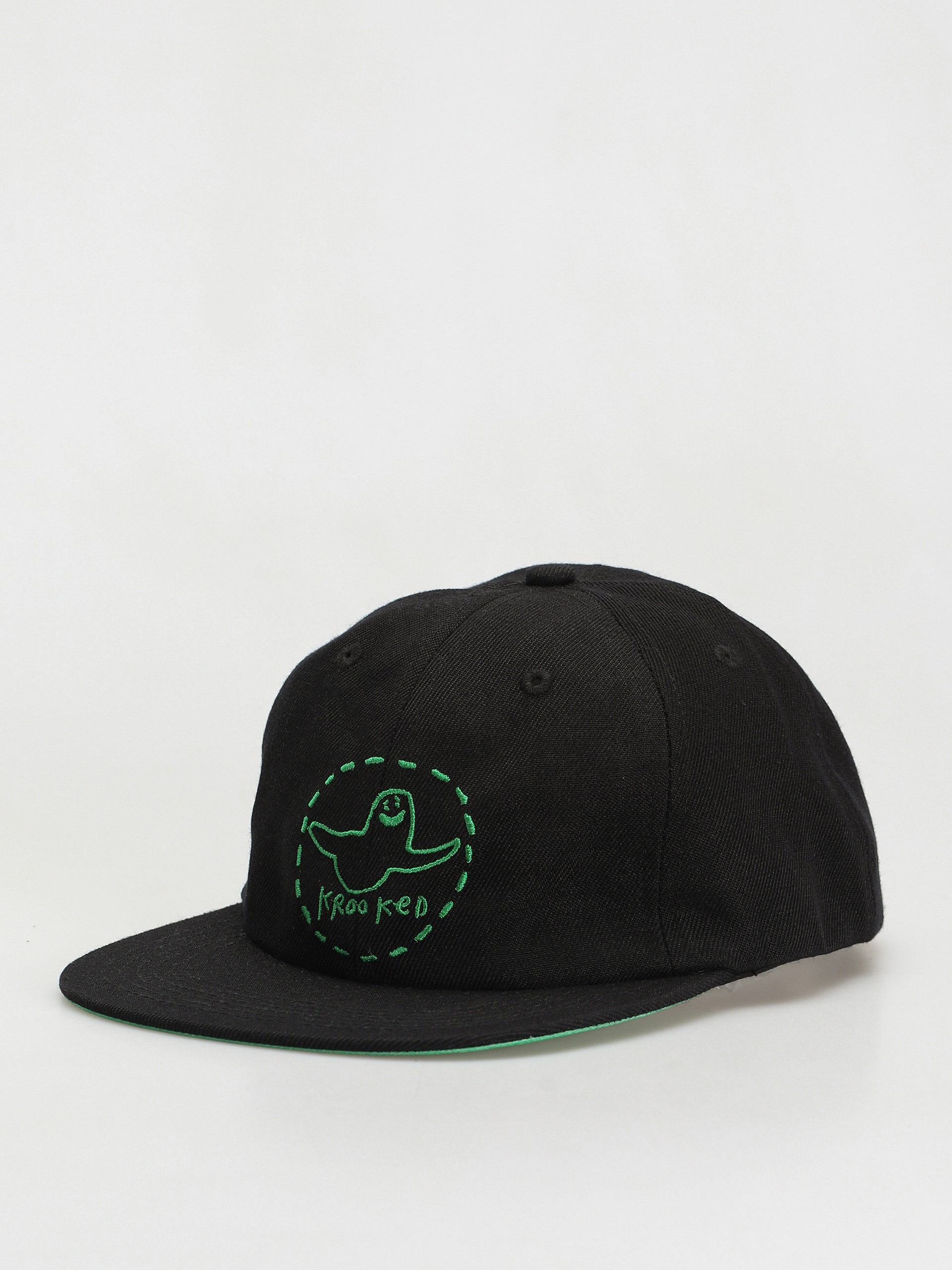 Kšiltovka  Krooked Adj Trinity Smile Strapback (black/green)