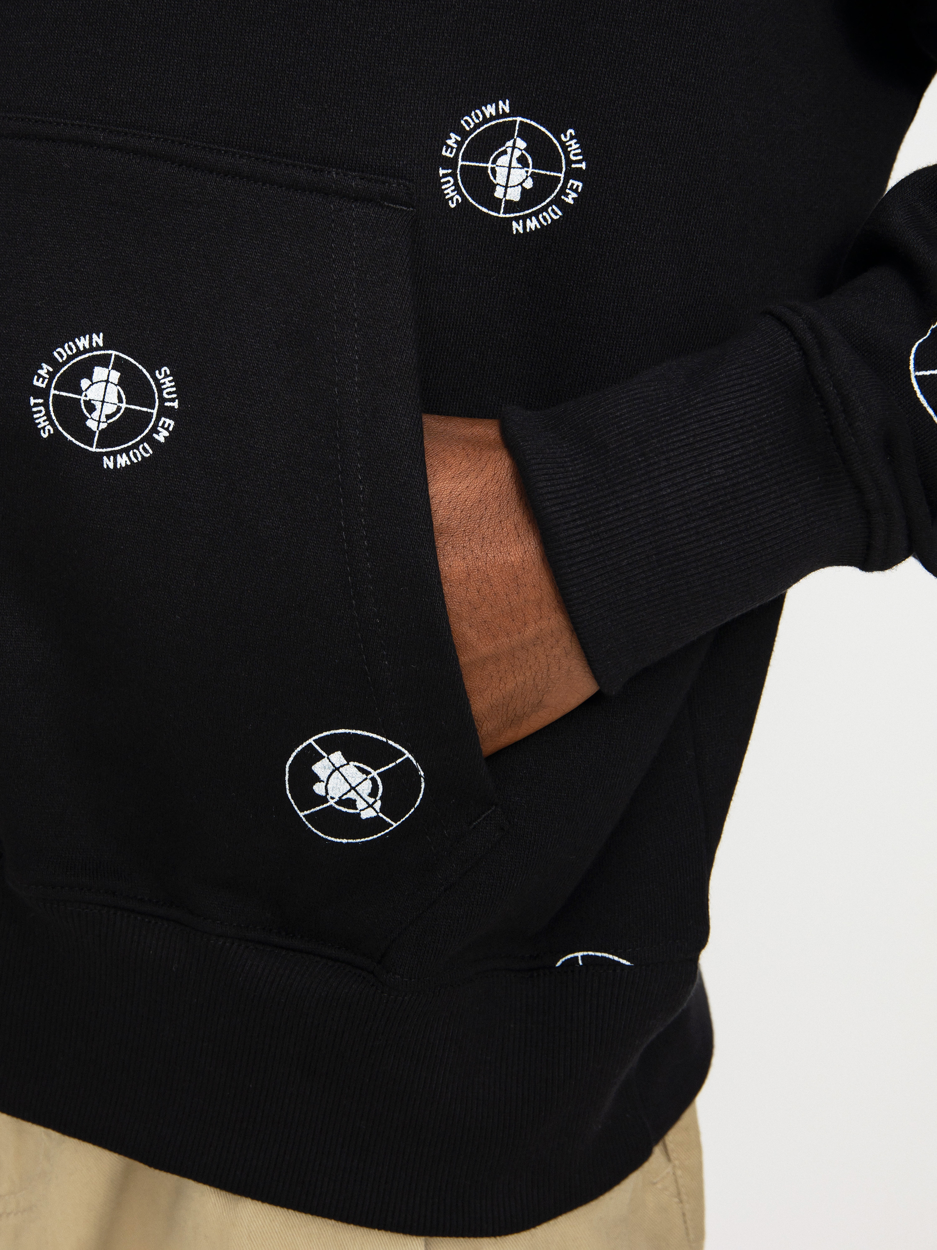 Mikina s kapucí Element Pexe Polka HD (black)