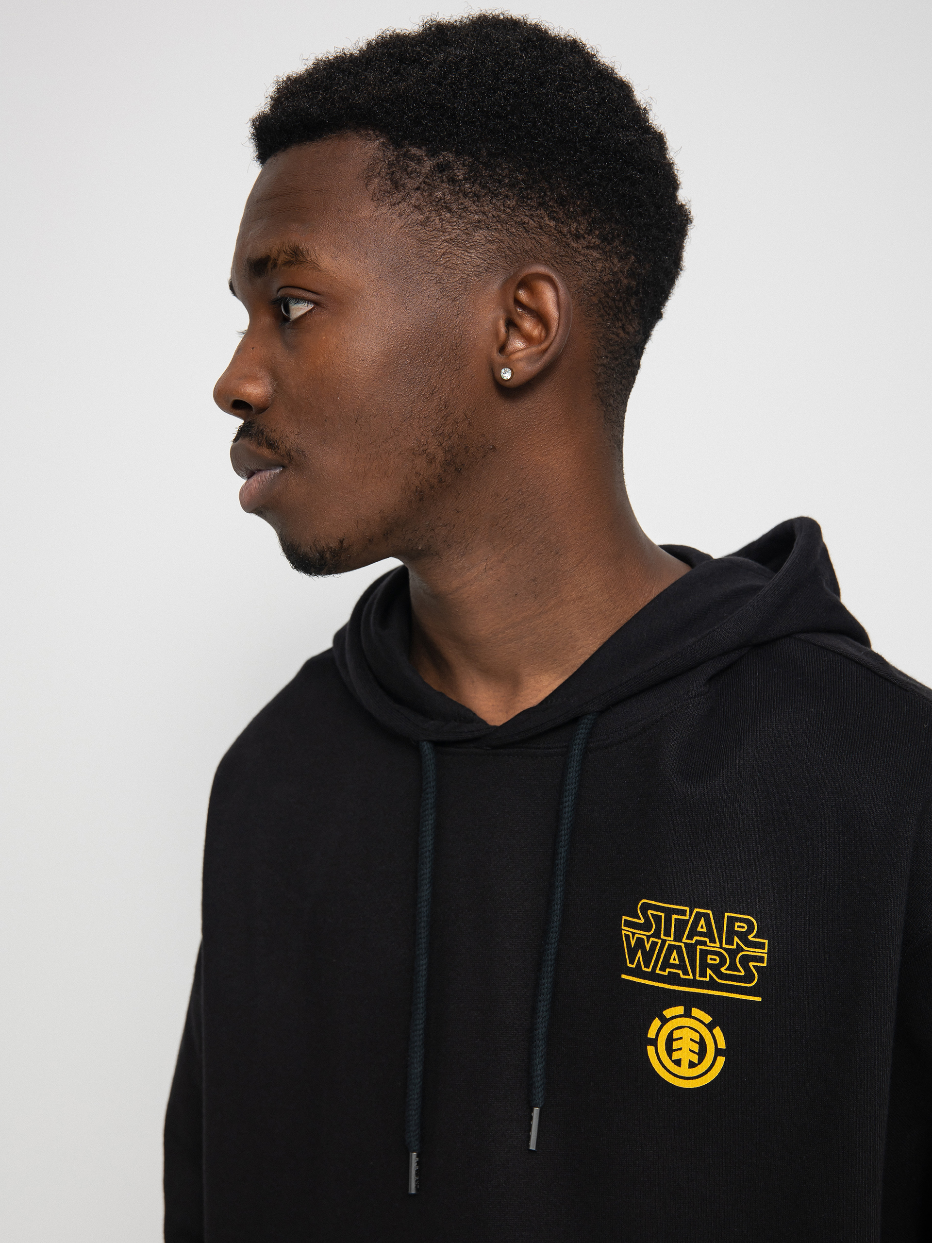 Mikina s kapucí Element Swxe Jedi HD (flint black)