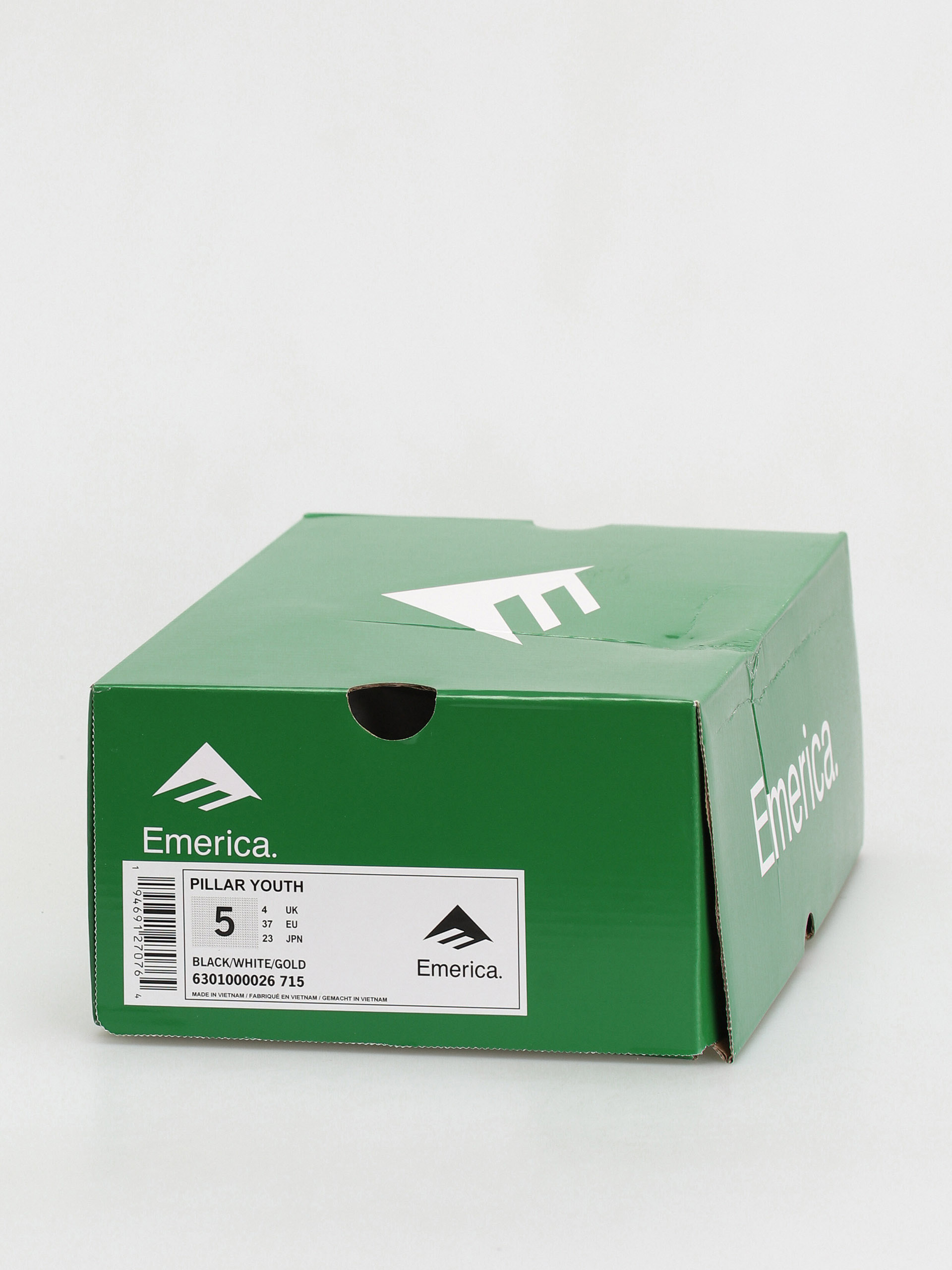 Boty Emerica Pillar Youth (black/white/gold)