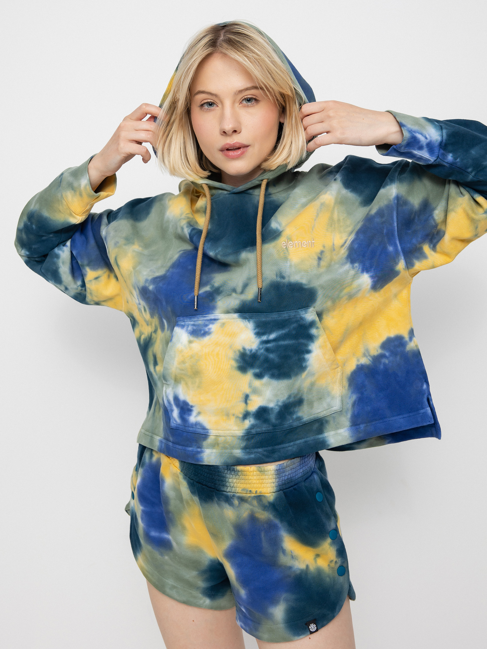 Mikina s kapucí Element Ferring HD Wmn (dark magma)