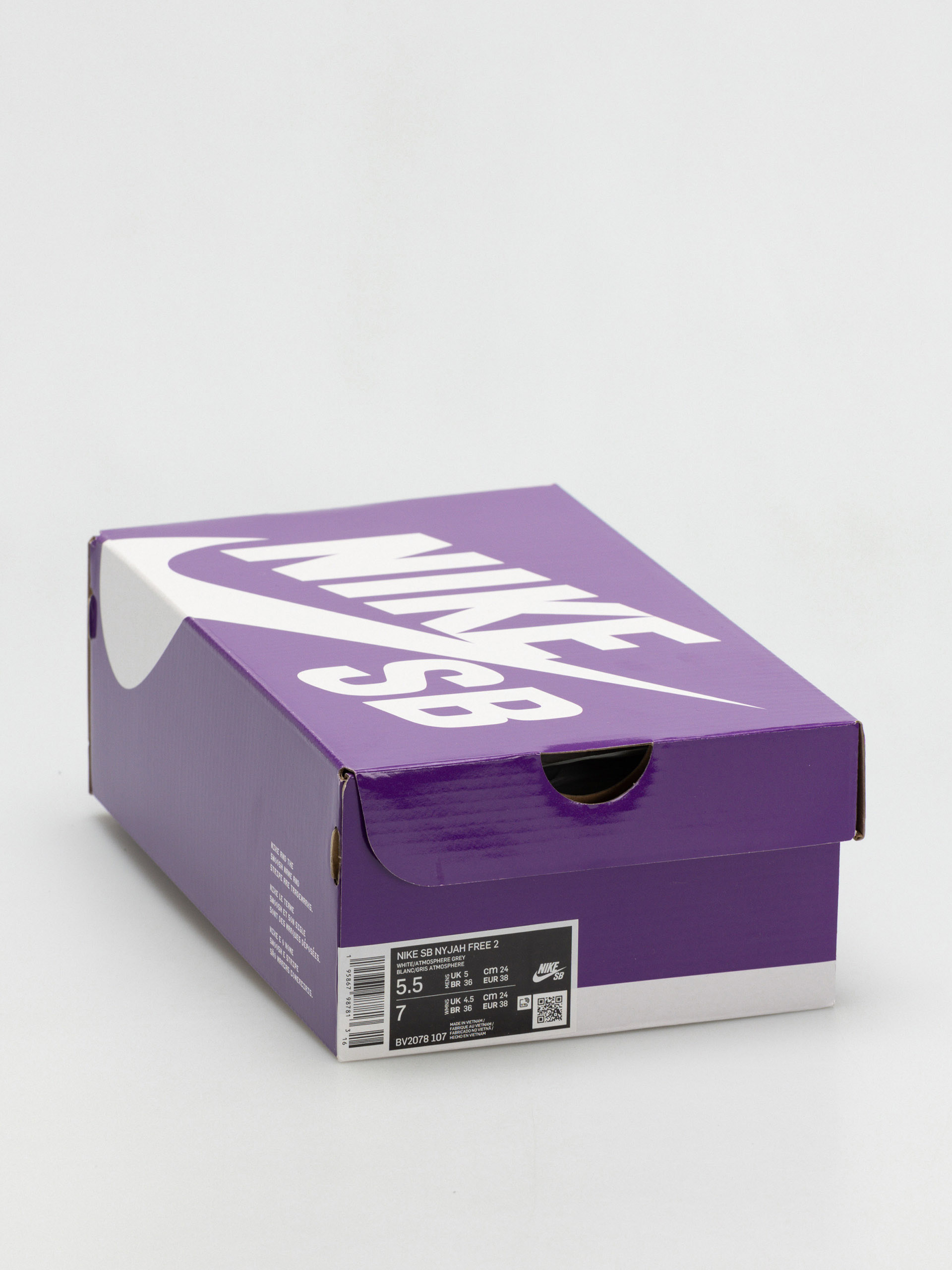 Boty Nike SB Nyjah Free 2 (white/atmosphere grey thunder grey)