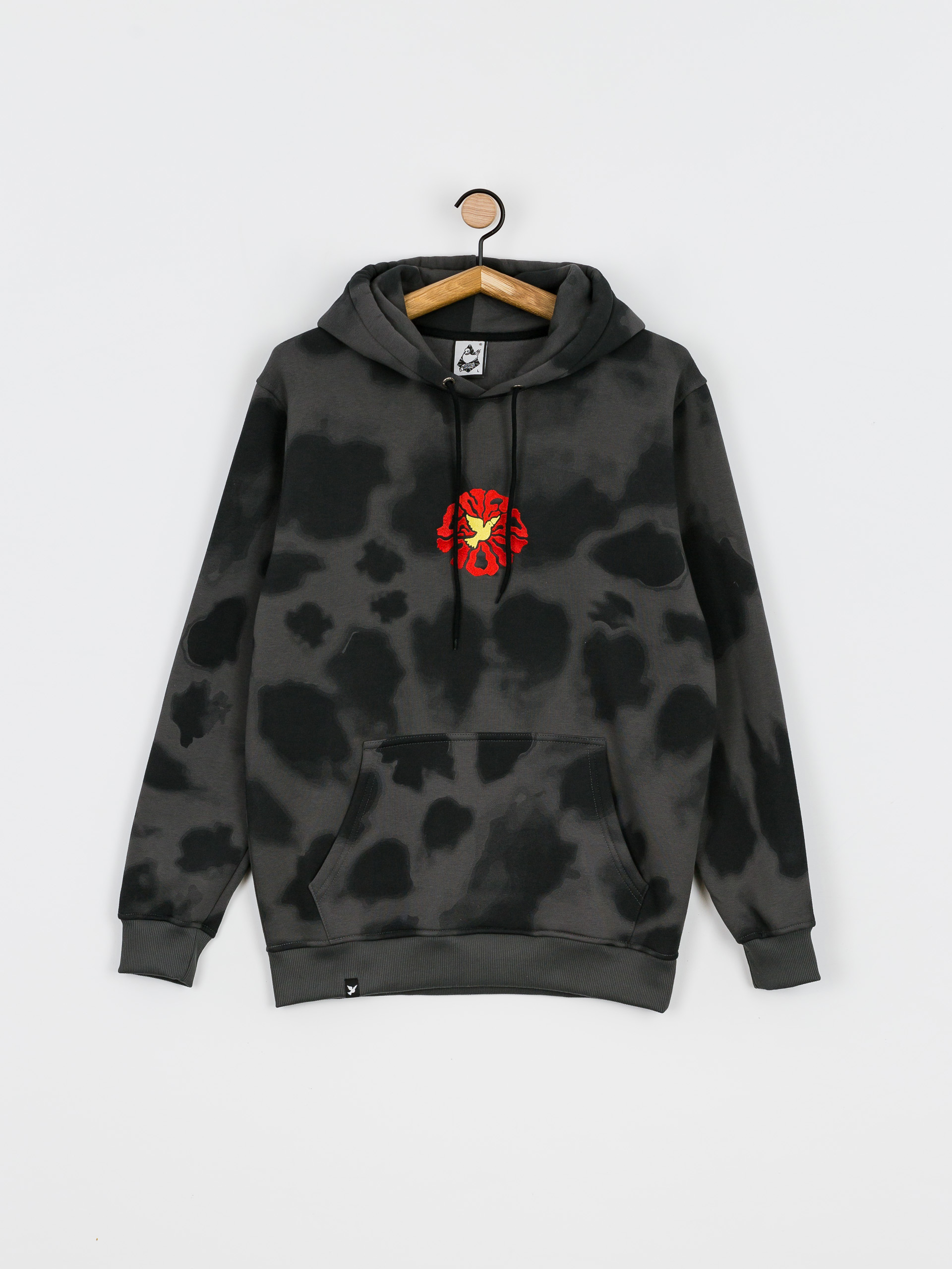 Mikina s kapucí Nervous Trippy HD (black)