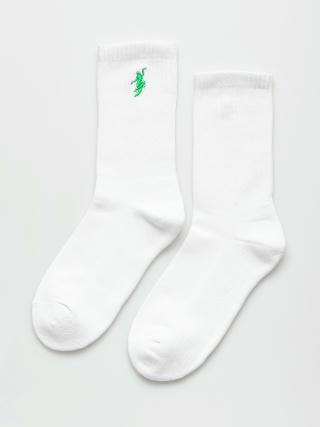 Ponožky Polar Skate No Comply (white/green)