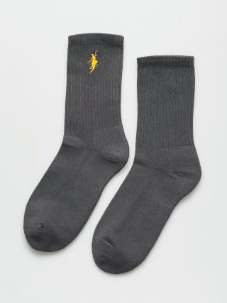 Ponožky Polar Skate No Comply (graphite/yellow)