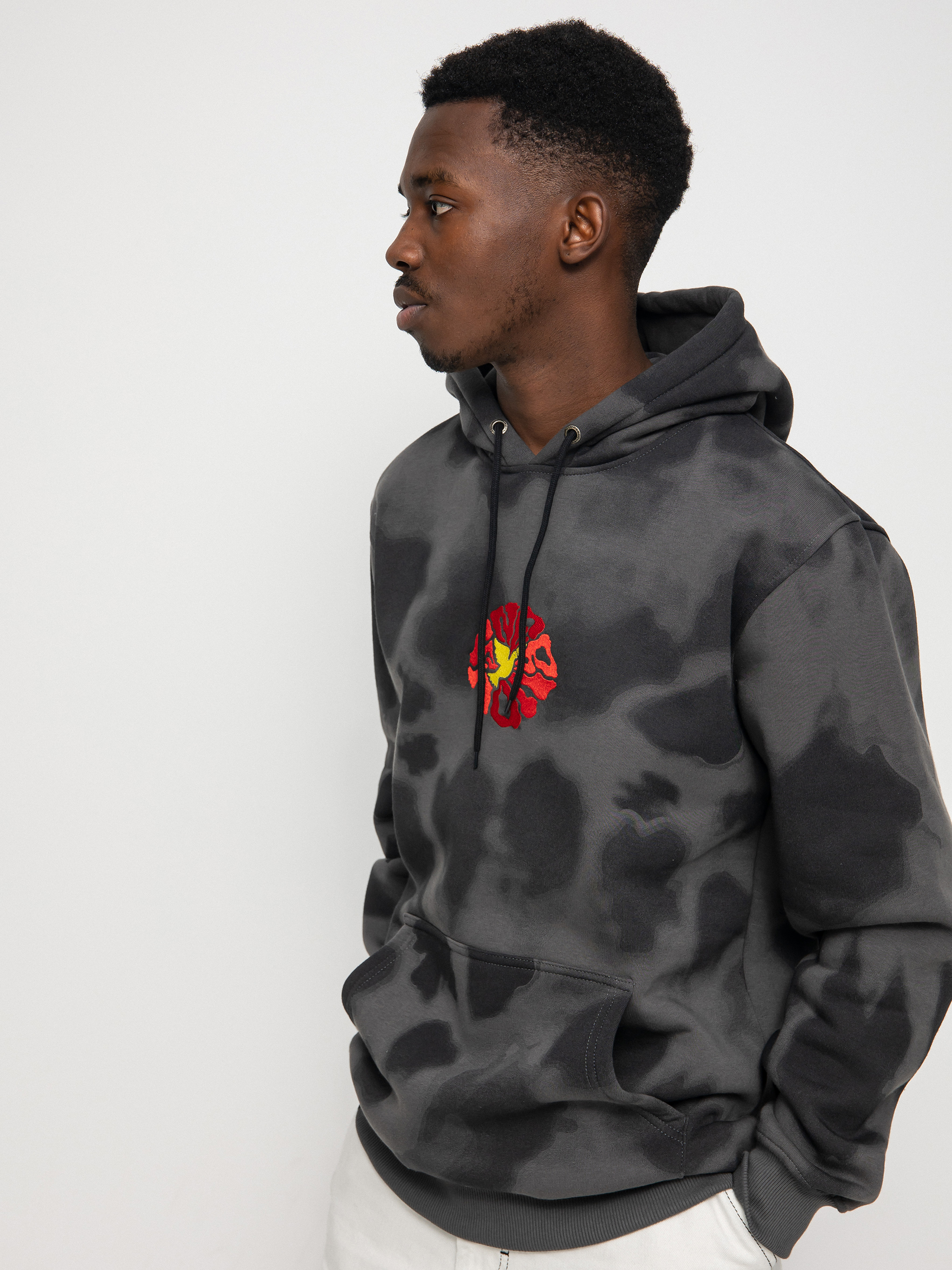 Mikina s kapucí Nervous Trippy HD (black)