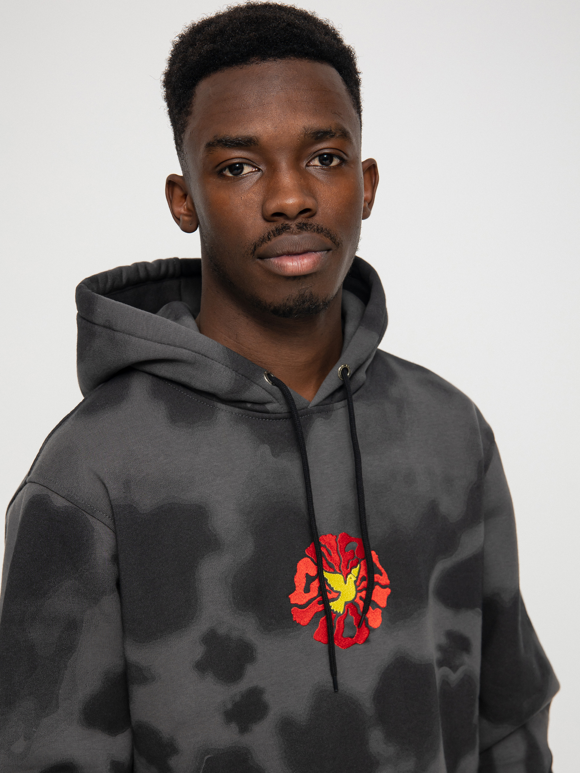 Mikina s kapucí Nervous Trippy HD (black)