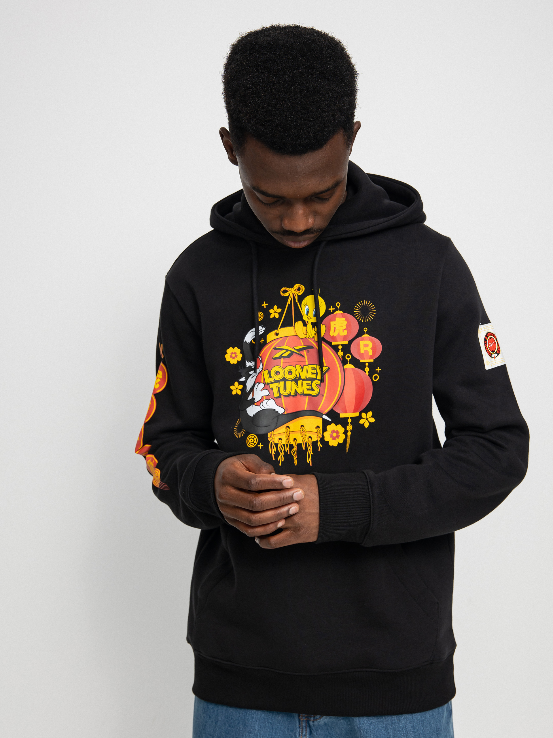 Mikina s kapucí Reebok X Looney Tunes HD (black)