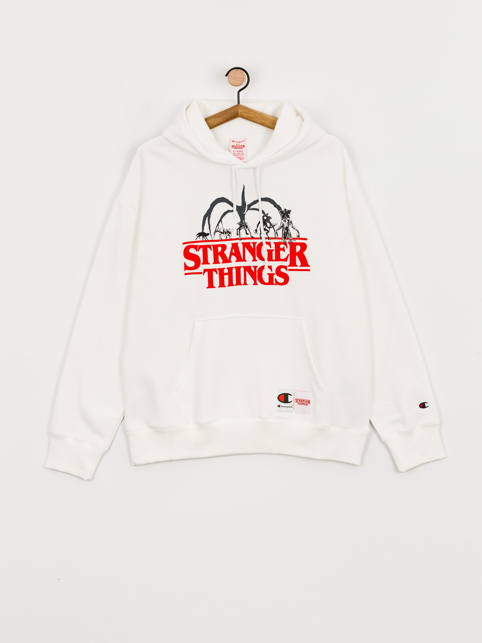 Mikina s kapucí Champion X Stranger Things Hooded Sweatshirt 217780 HD (wht)