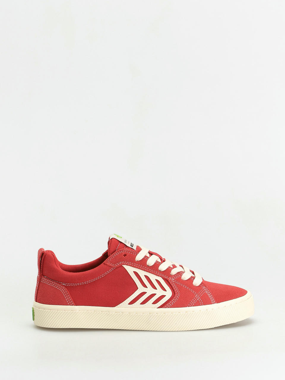 Boty Cariuma Catiba Pro (samba red suede and canvas contrast thread ivory logo)