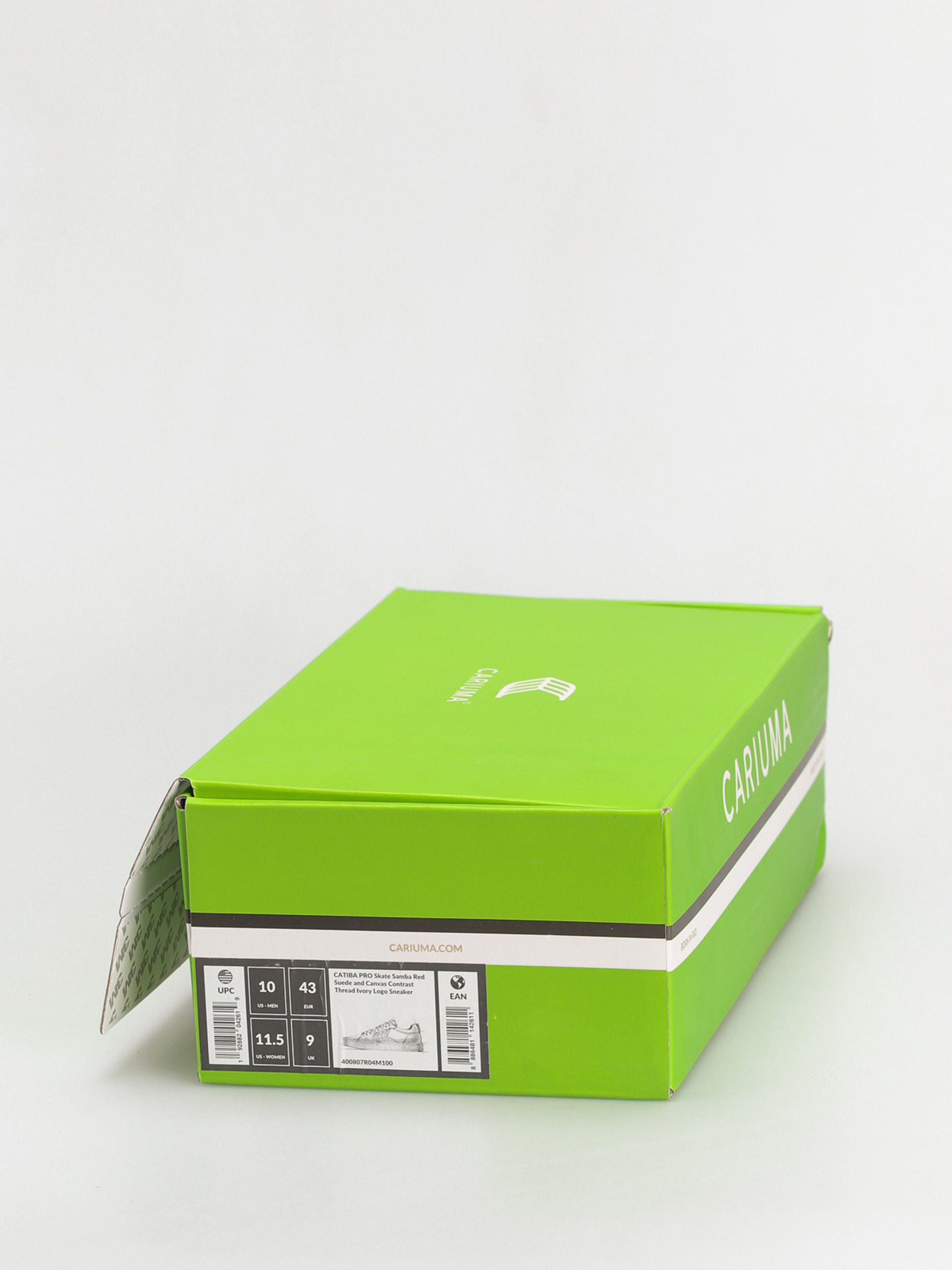 Boty Cariuma Catiba Pro (samba red suede and canvas contrast thread ivory logo)