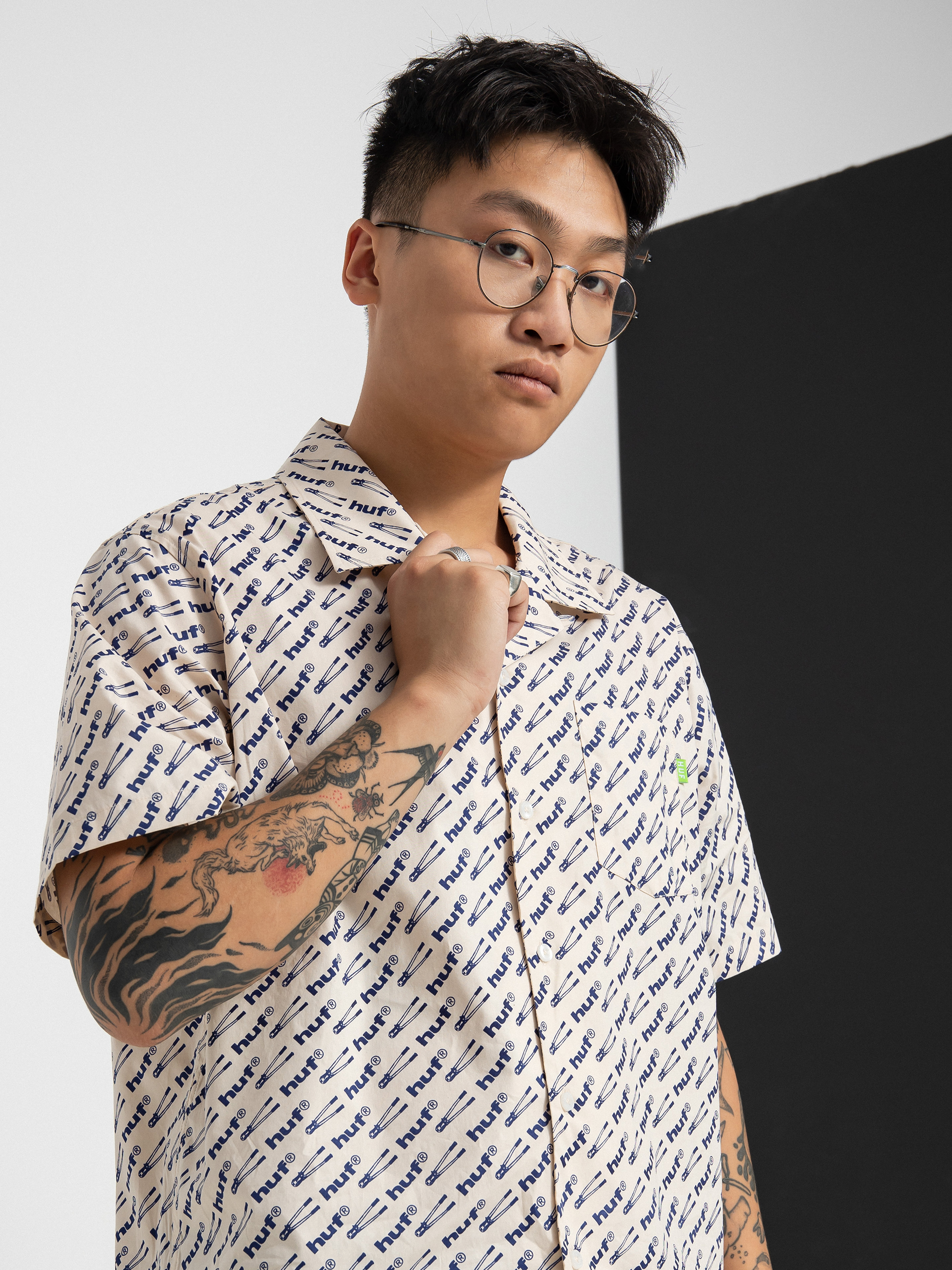 Košile HUF Breaker (natural)