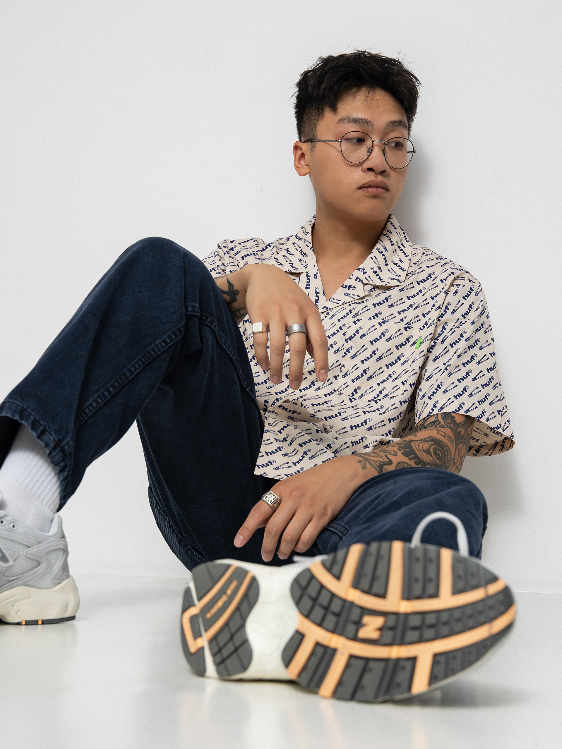 Košile HUF Breaker (natural)