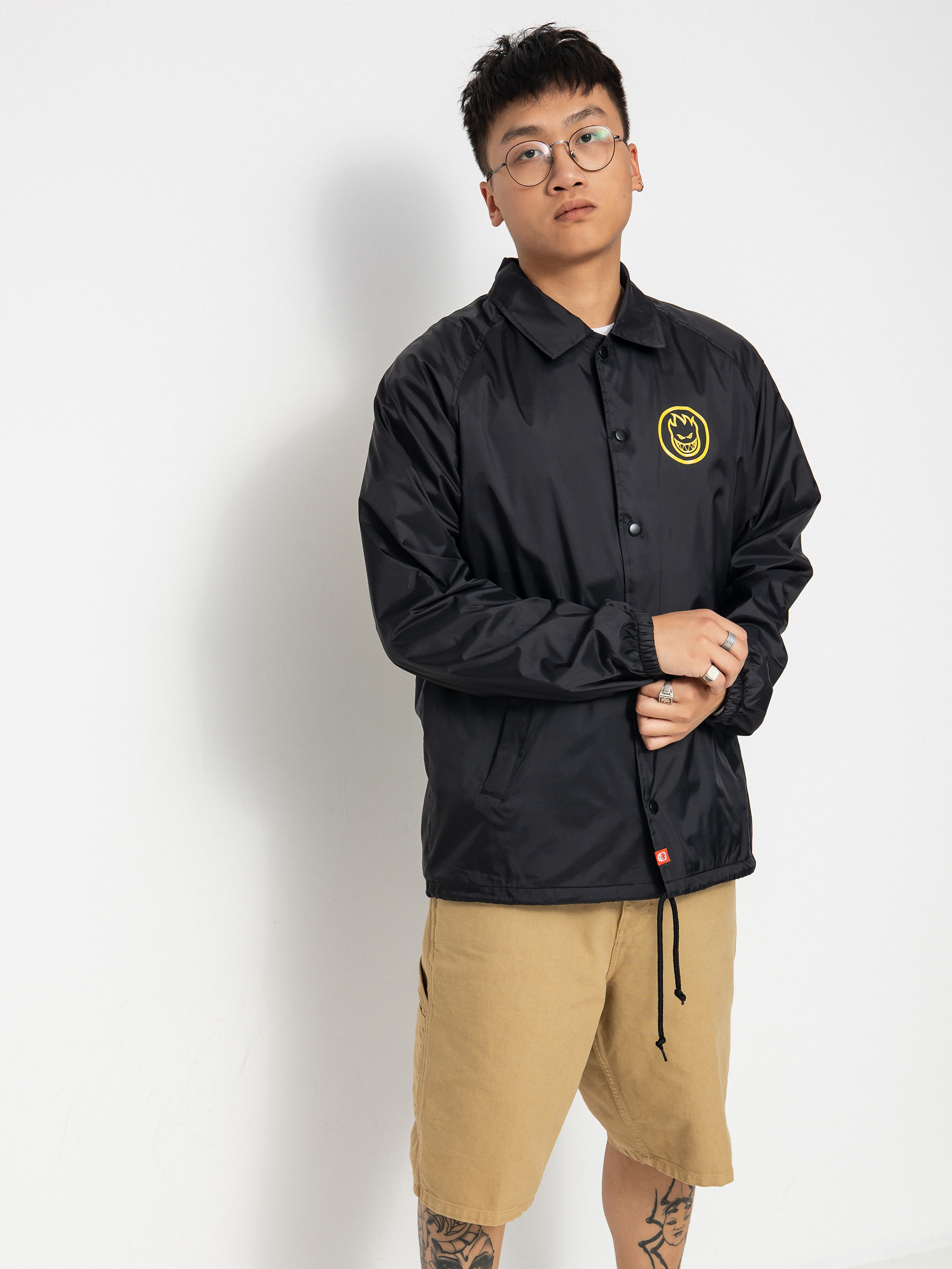 Bunda Spitfire Clsc Swrl (black/yellow)